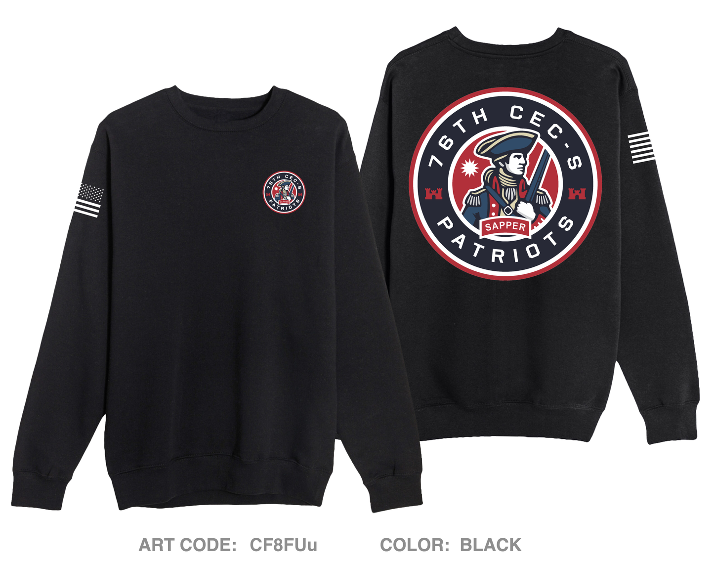 76th CEC-S Patriots Comfort Unisex Crewneck Sweatshirt - CF8FUu
