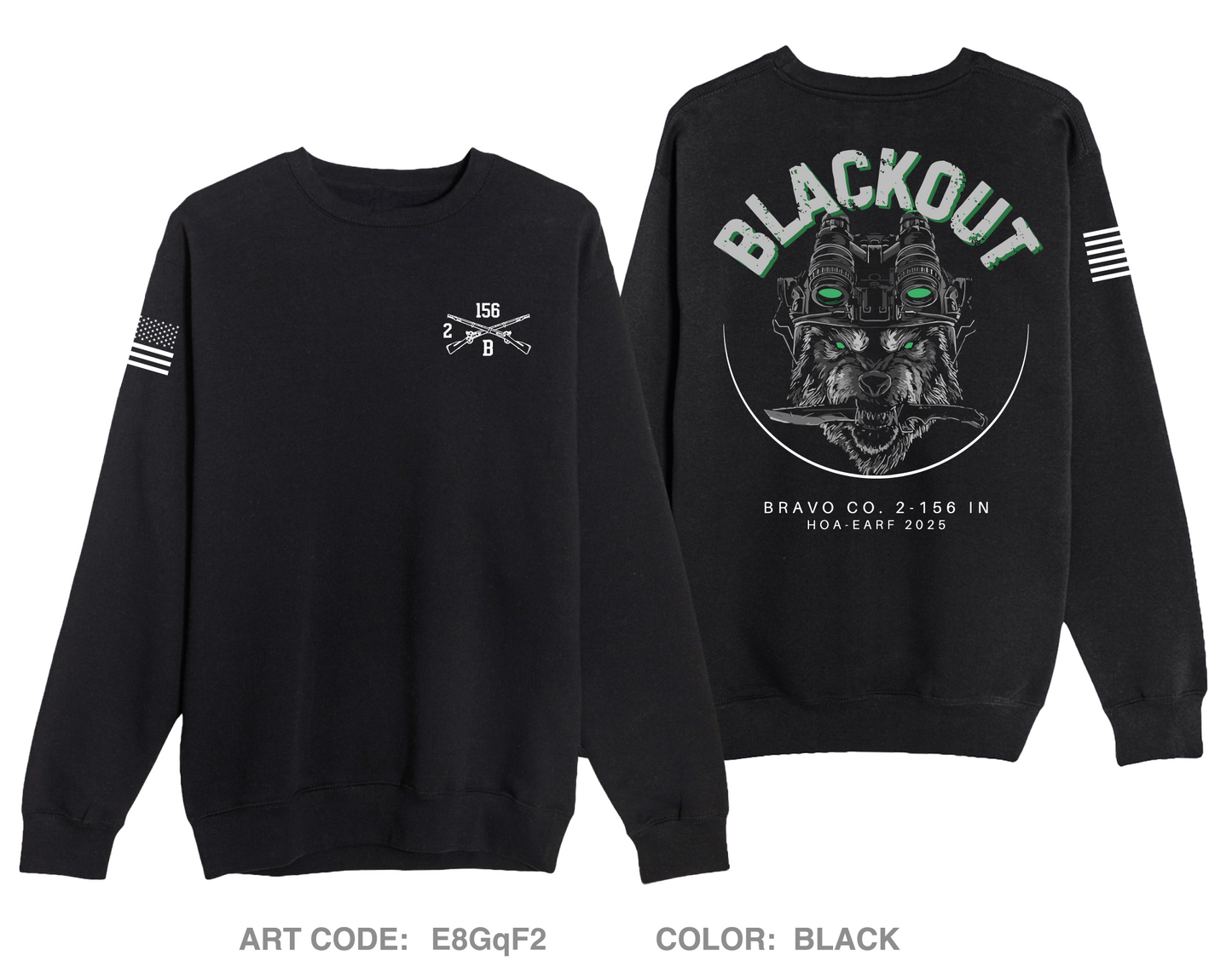 Blackout Comfort Unisex Crewneck Sweatshirt - E8GqF2