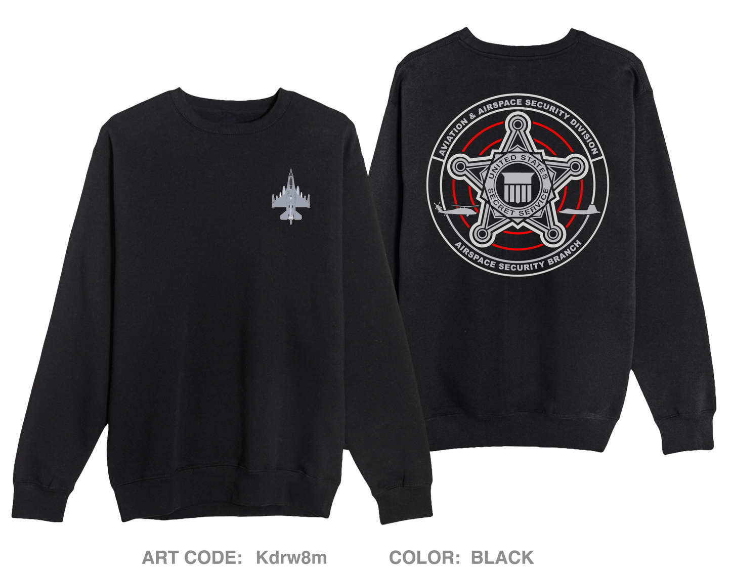 Airspace Security Branch Comfort Unisex Crewneck Sweatshirt - Kdrw8m