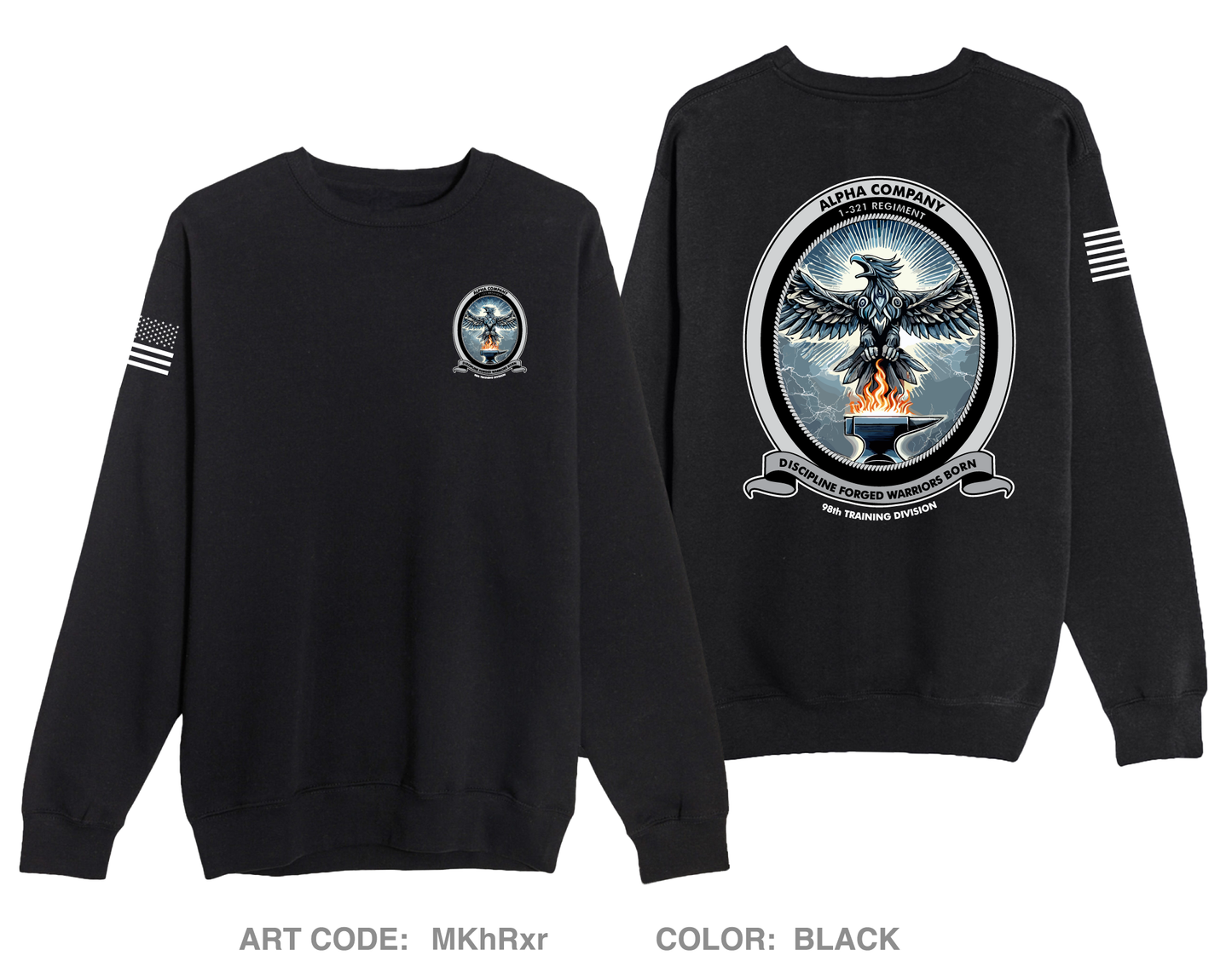 1st Battalion 321st Infantry Regiment Comfort Unisex Crewneck Sweatshirt - MKhRxr
