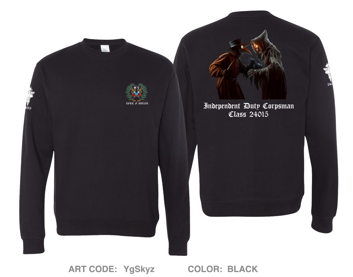 Surface Warfare Medical Institute Fundraising Collection Comfort Unisex Crewneck Sweatshirt - YgSkyz