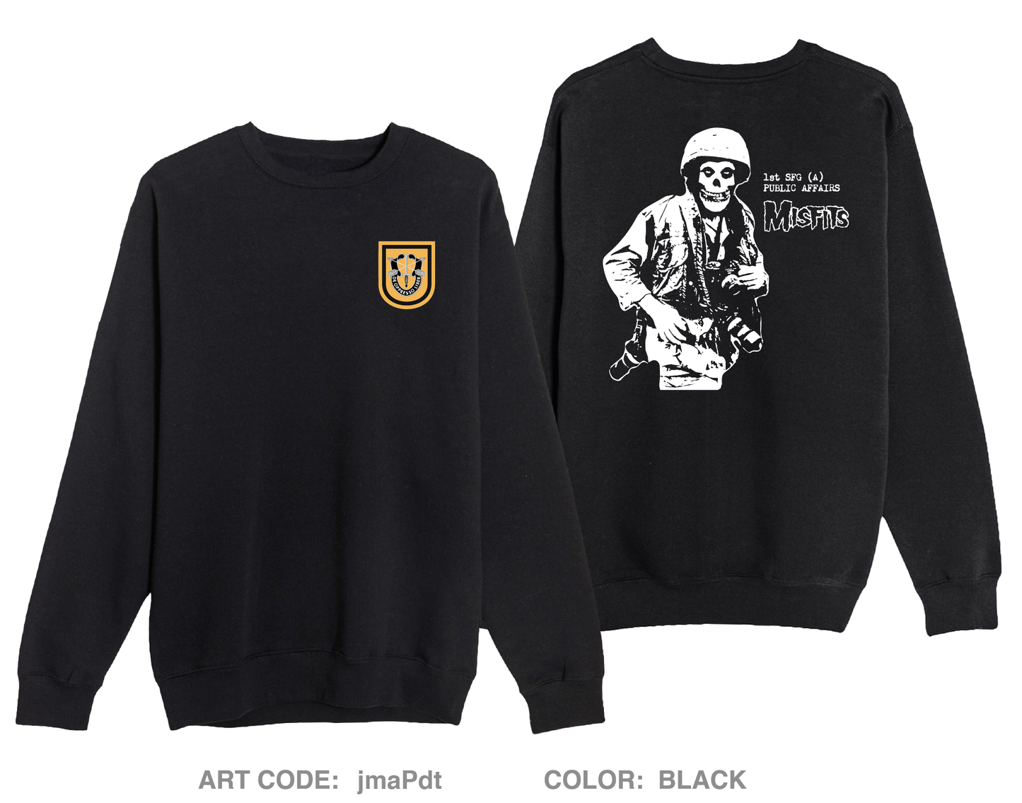 1SFG(A) PAO Comfort Unisex Crewneck Sweatshirt - jmaPdt