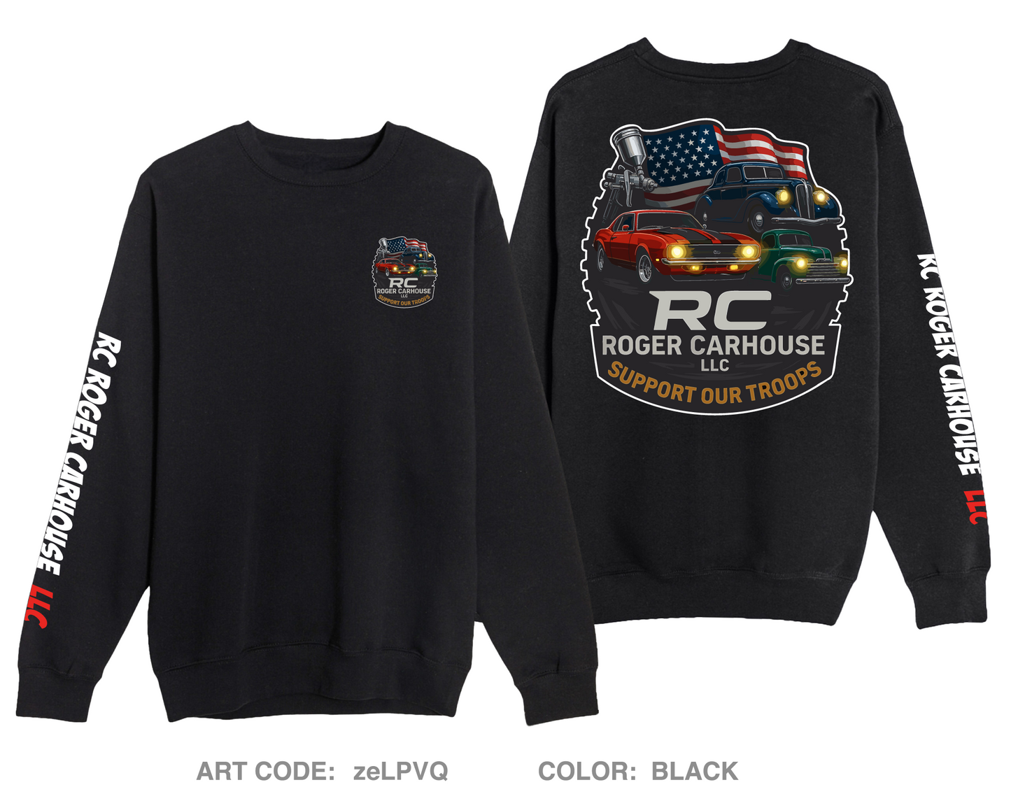 RC Roger CarHouse Comfort Unisex Crewneck Sweatshirt - zeLPVQ