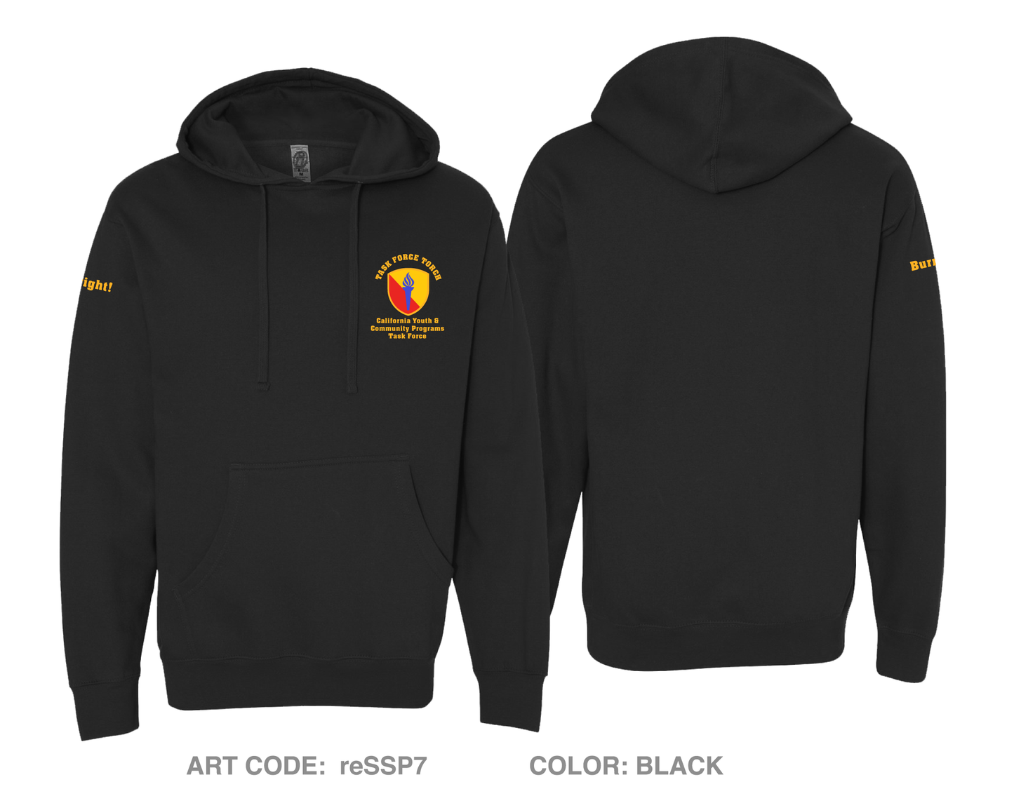 California Military Department - Youth & Community Programs Task Force Comfort Unisex Hooded Sweatshirt - reSSP7