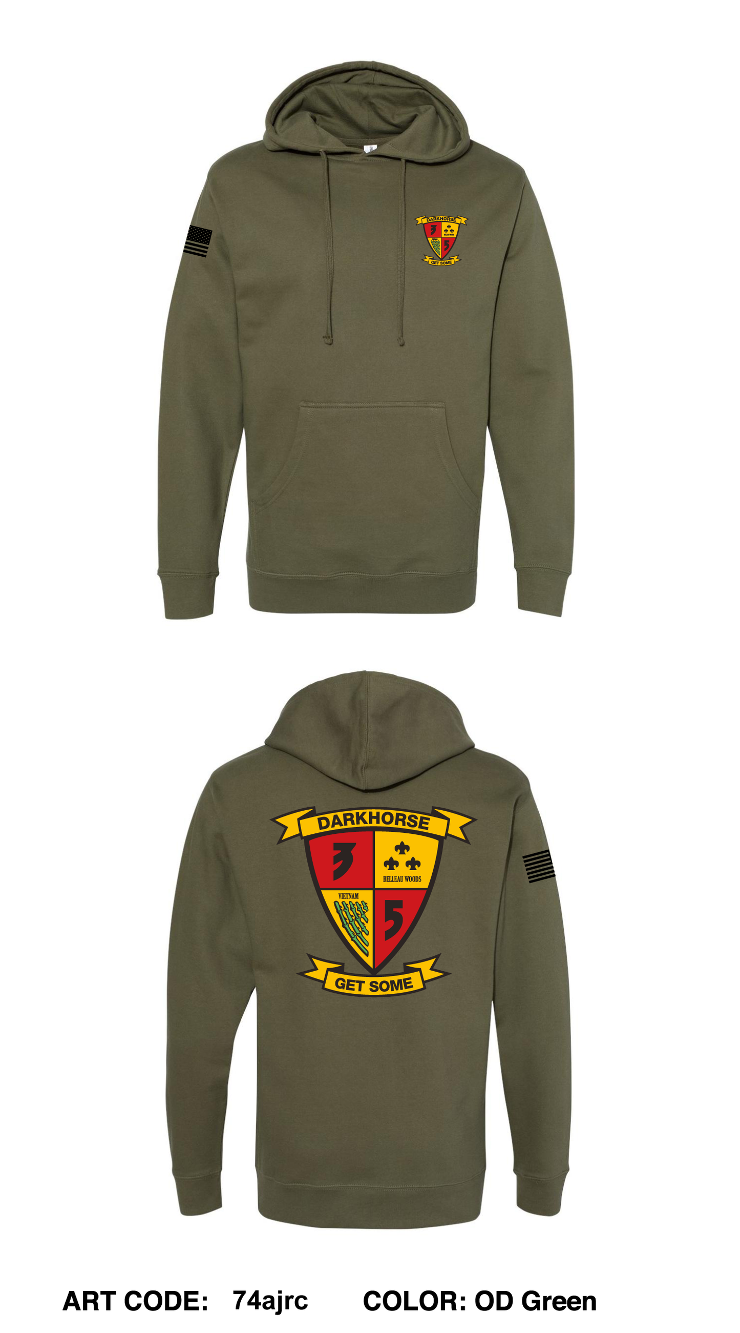 3rd battalion 5th marines Store 1 DTF Performance Hoodie - 74ajrc