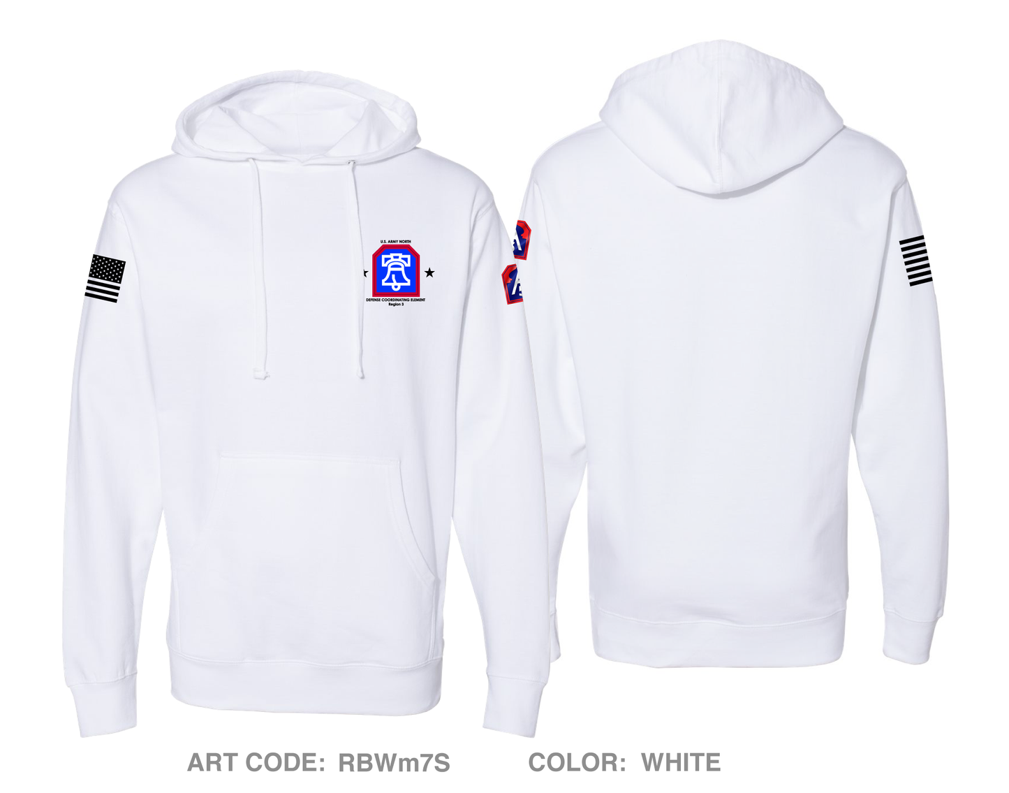 DCE Region 3 Comfort Unisex Hooded Sweatshirt - RBWm7S