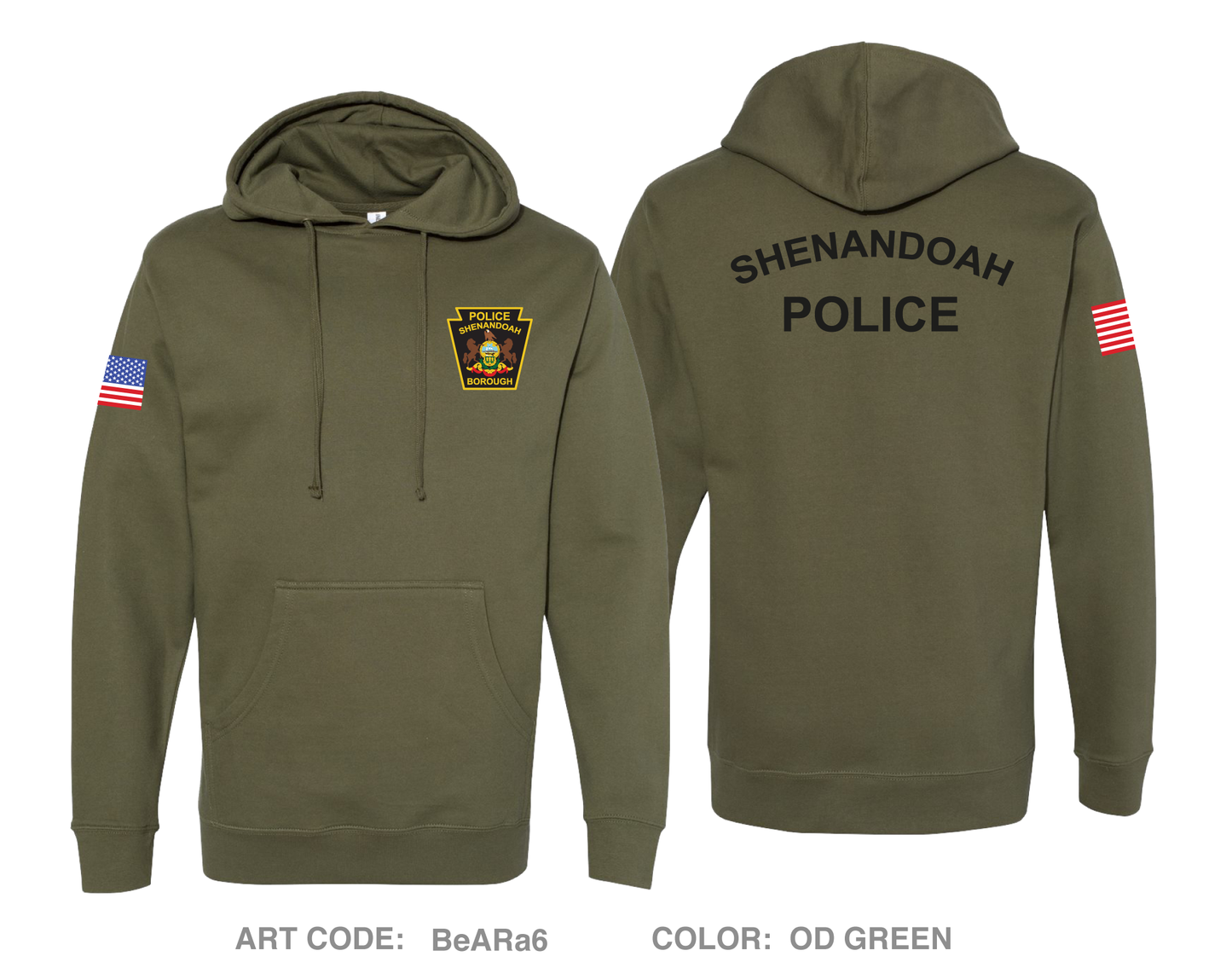 Shenandoah Police Department Comfort Unisex Hooded Sweatshirt - BeARa6