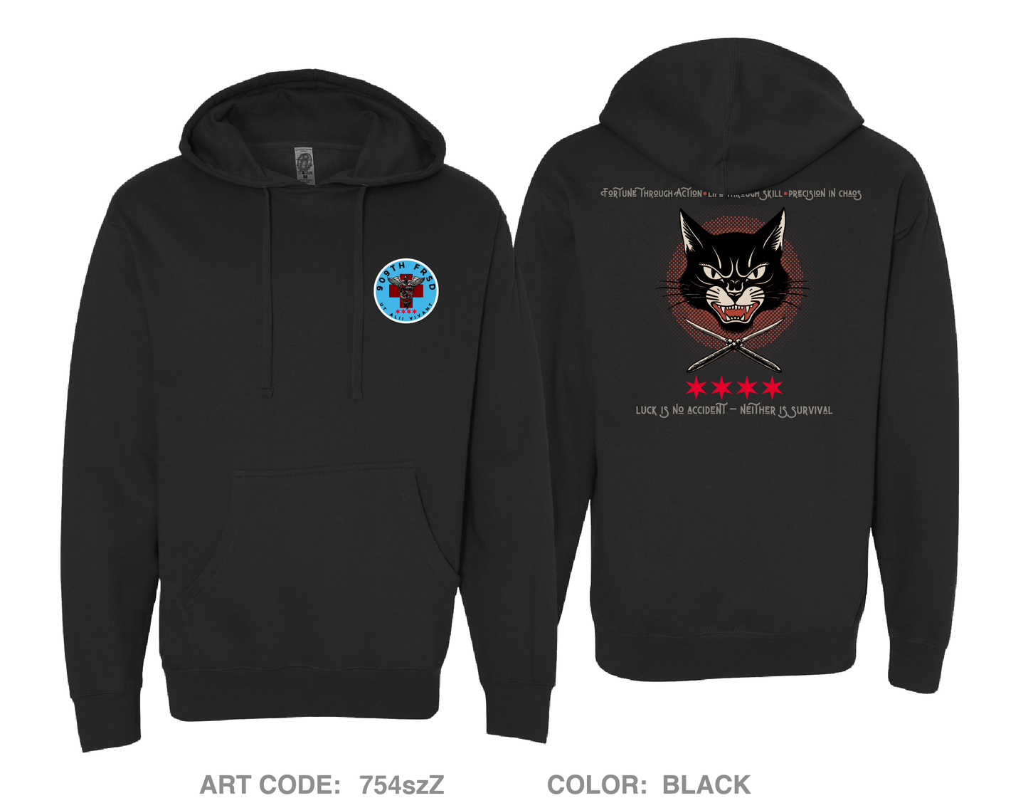 909th FRSD Comfort Unisex Hooded Sweatshirt - 754szZ