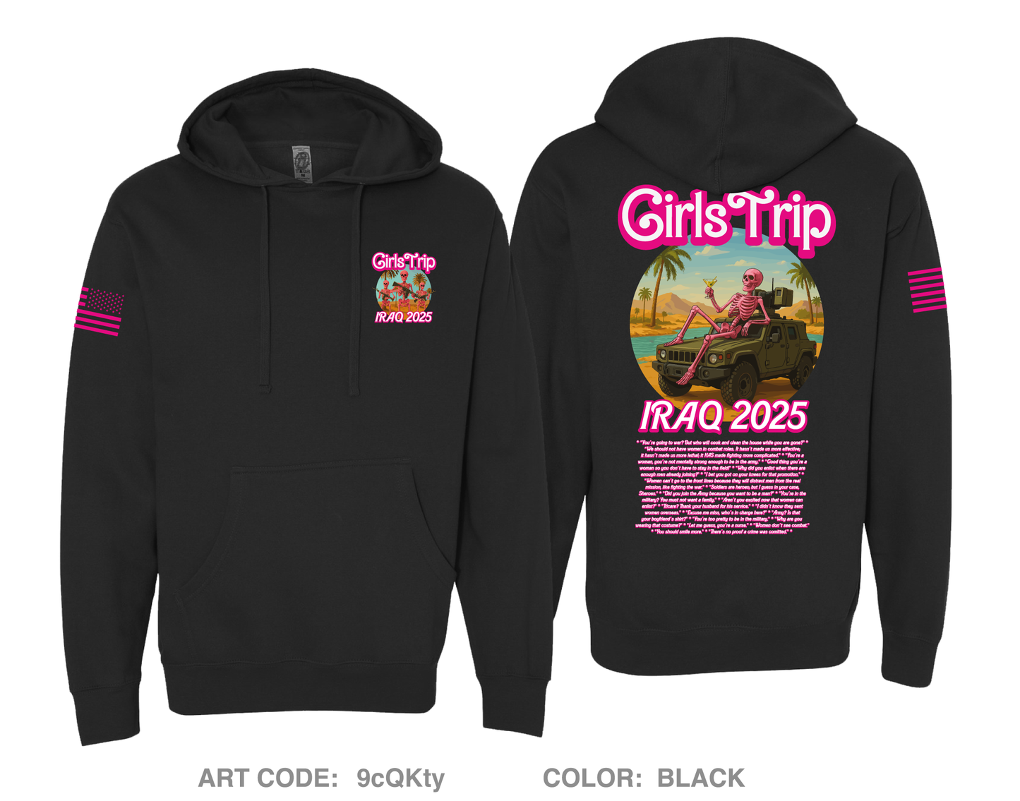 Iraq 2025 Girls Trip Comfort Unisex Hooded Sweatshirt - 9cQKty