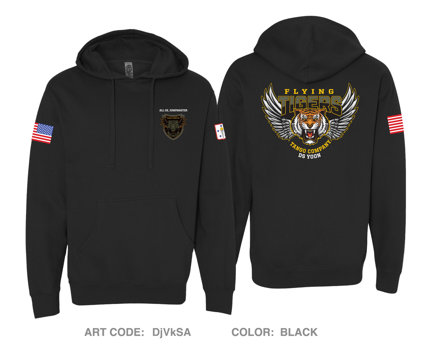 "Flying Tigers" 82nd Platoon, Tango Company, 266th QM BN Comfort Unisex Hooded Sweatshirt - DjVkSA