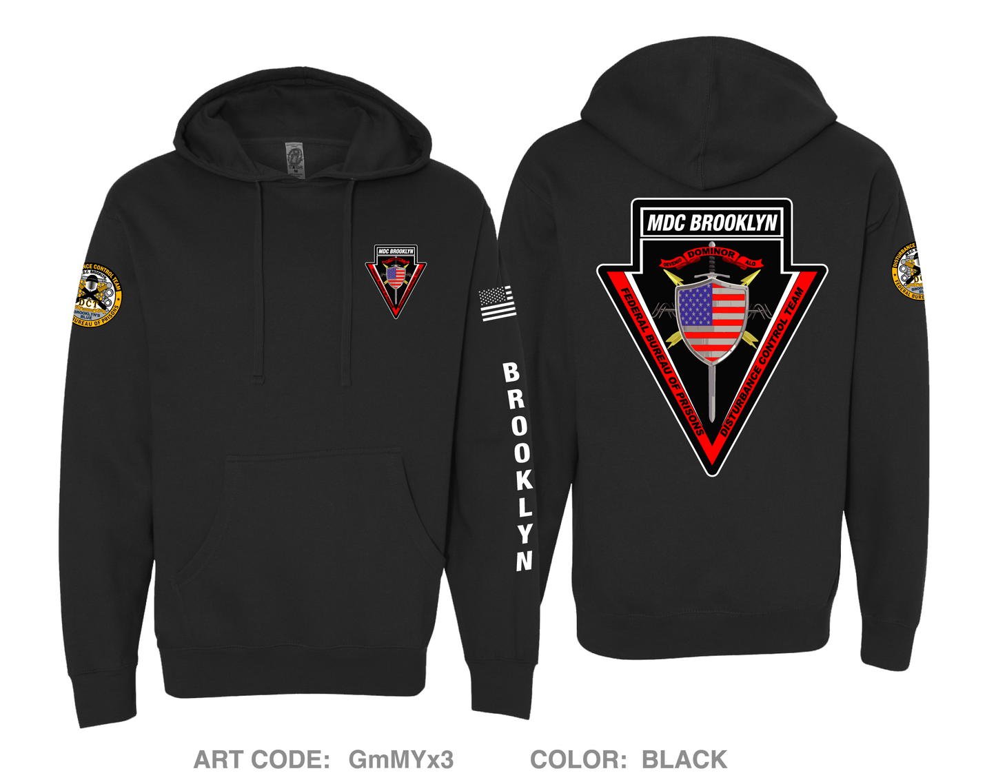 MDC Brooklyn DCT Comfort Unisex Hooded Sweatshirt - GmMYx3