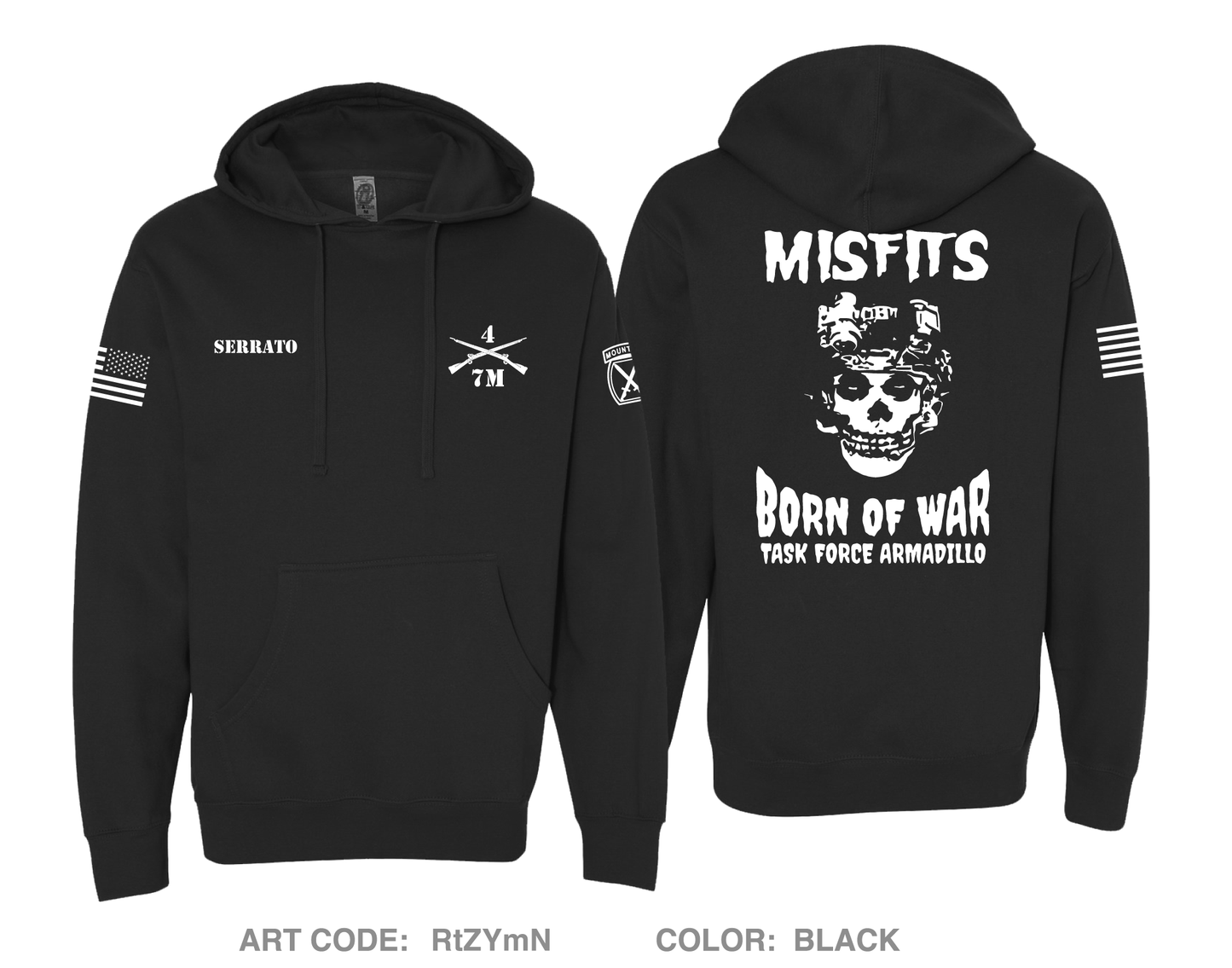 4th Platoon A-CO 1-32 Comfort Unisex Hooded Sweatshirt - RtZYmN