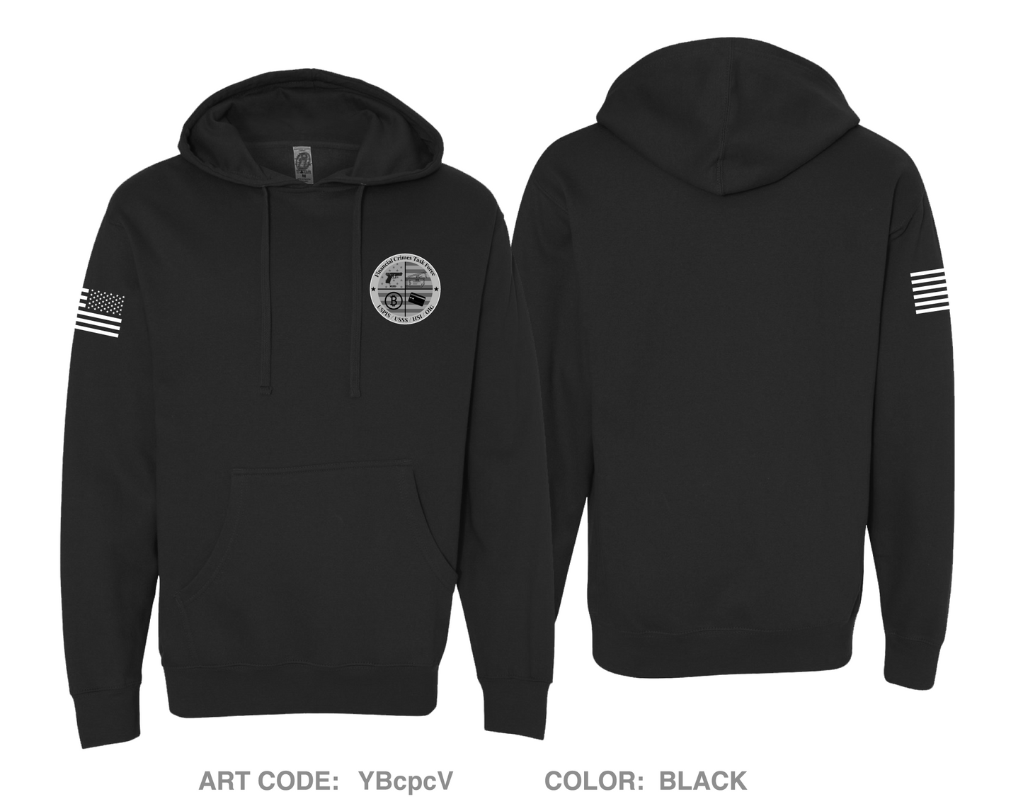 FINANCIAL CRIMES TASK FORCE Comfort Unisex Hooded Sweatshirt - YBcpcV