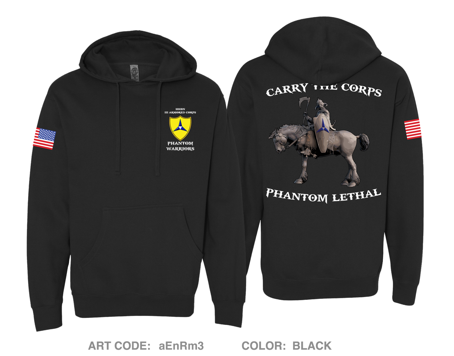 HHBN, III Armored Corps Comfort Unisex Hooded Sweatshirt - aEnRm3