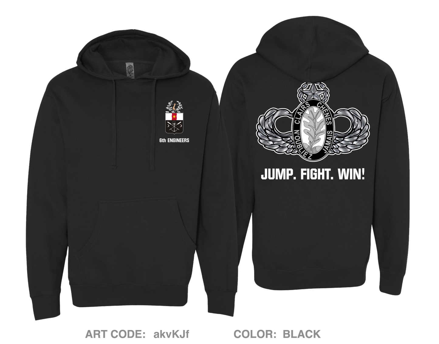 6 Engineer Battalion Fundraising Collection Comfort Unisex Hooded Sweatshirt - akvKJf