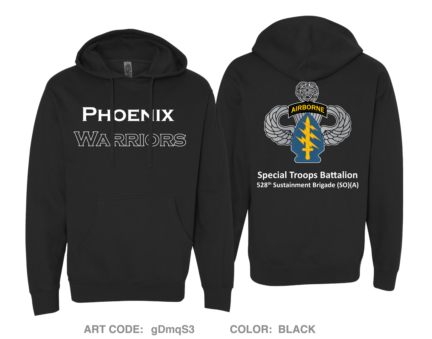 Special Troops Battalion, 528th Sustainment Brigade Comfort Unisex Hooded Sweatshirt - gDmqS3