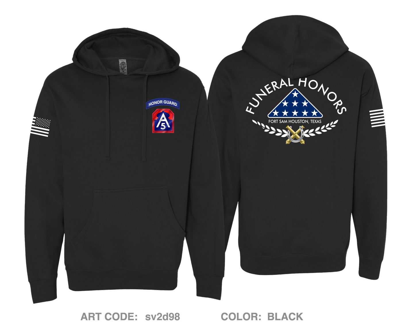 FUNERAL HONORS PLATOON, HSC, HHBN, ARNORTH Comfort Unisex Hooded Sweatshirt - sv2d98