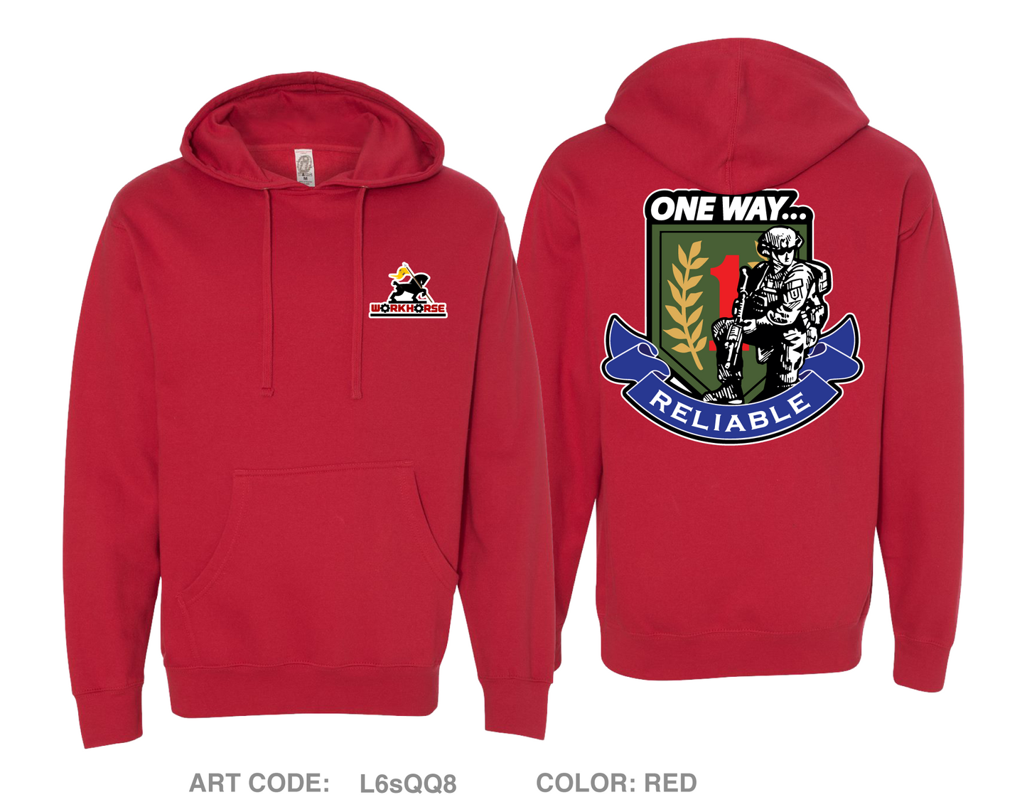 511th Quartermaster Company Comfort Unisex Hooded Sweatshirt - L6sQQ8