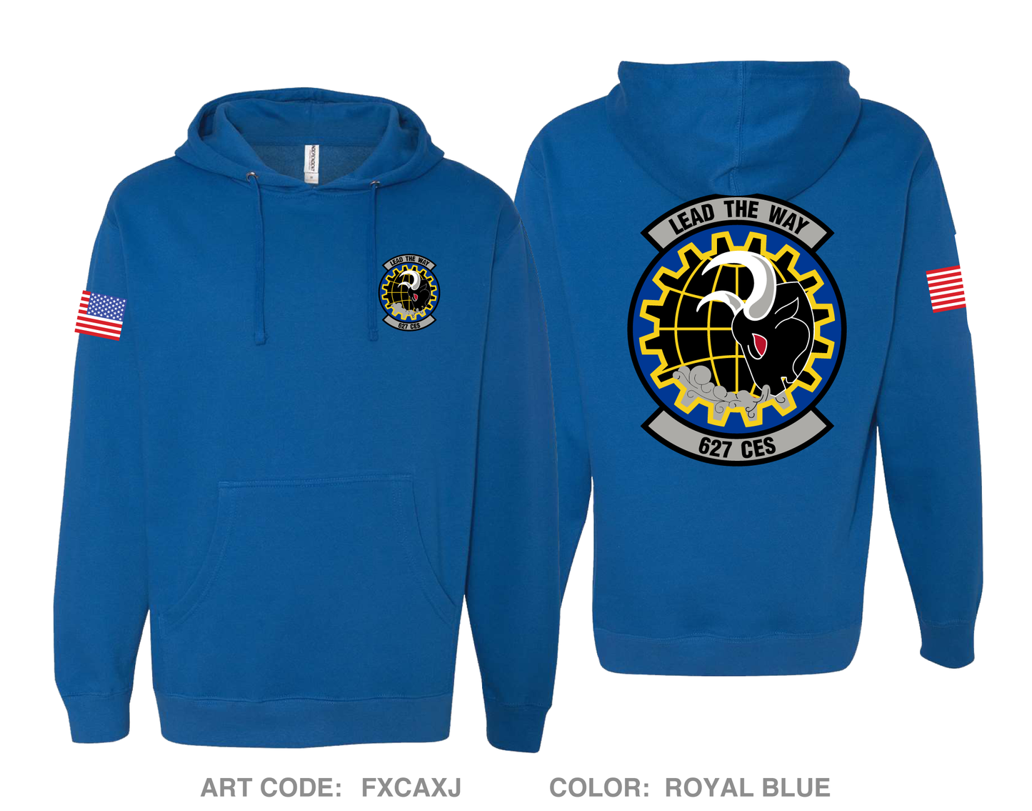 627th Civil Engineer Squadron Comfort Unisex Hooded Sweatshirt - FXCAXJ