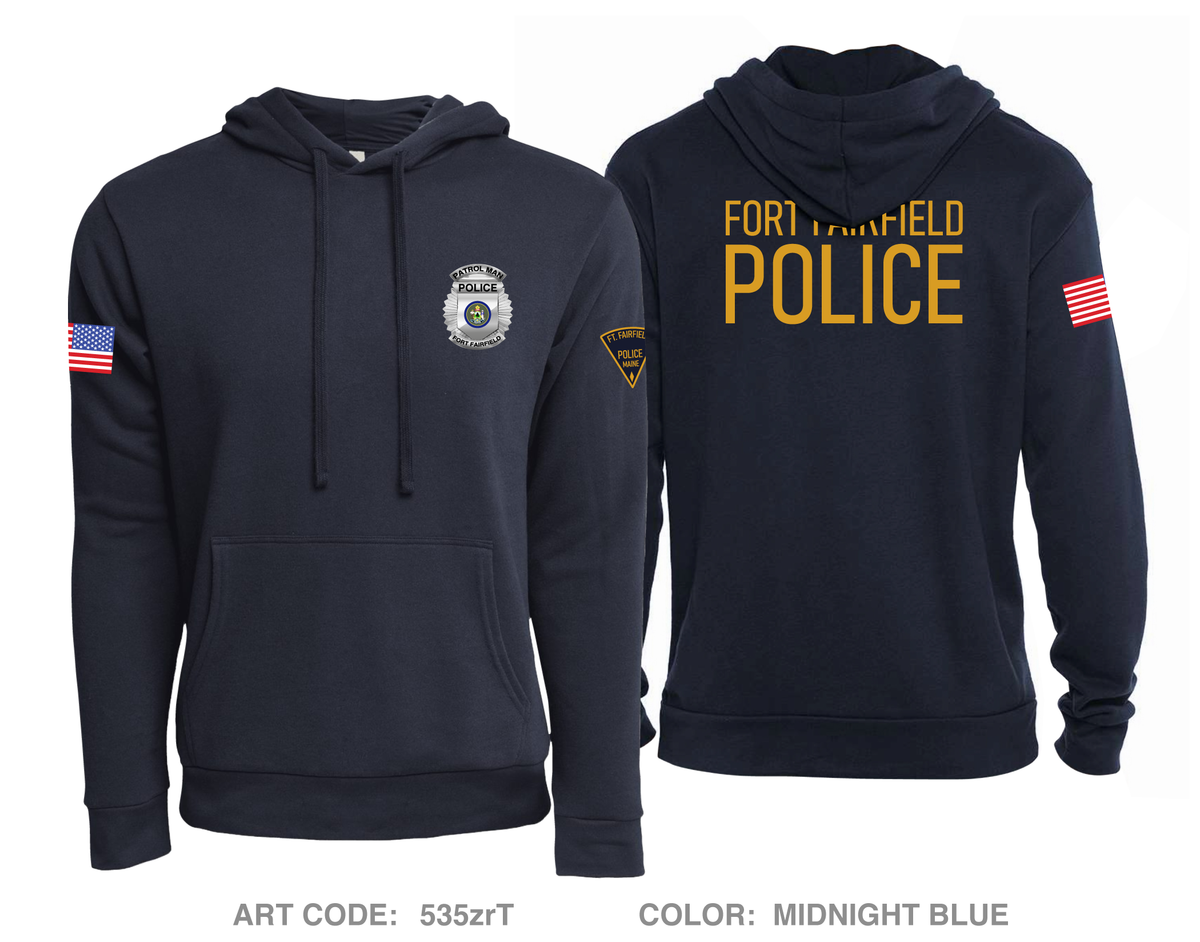 Fort Fairfield Police Comfort Unisex Hooded Sweatshirt - 535zrT