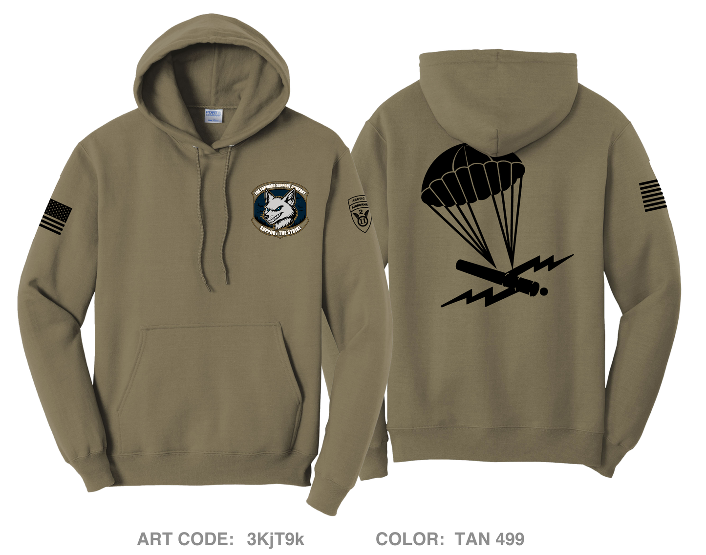 FOX CO, 2-377 PFAR Comfort Unisex Hooded Sweatshirt - 3KjT9k
