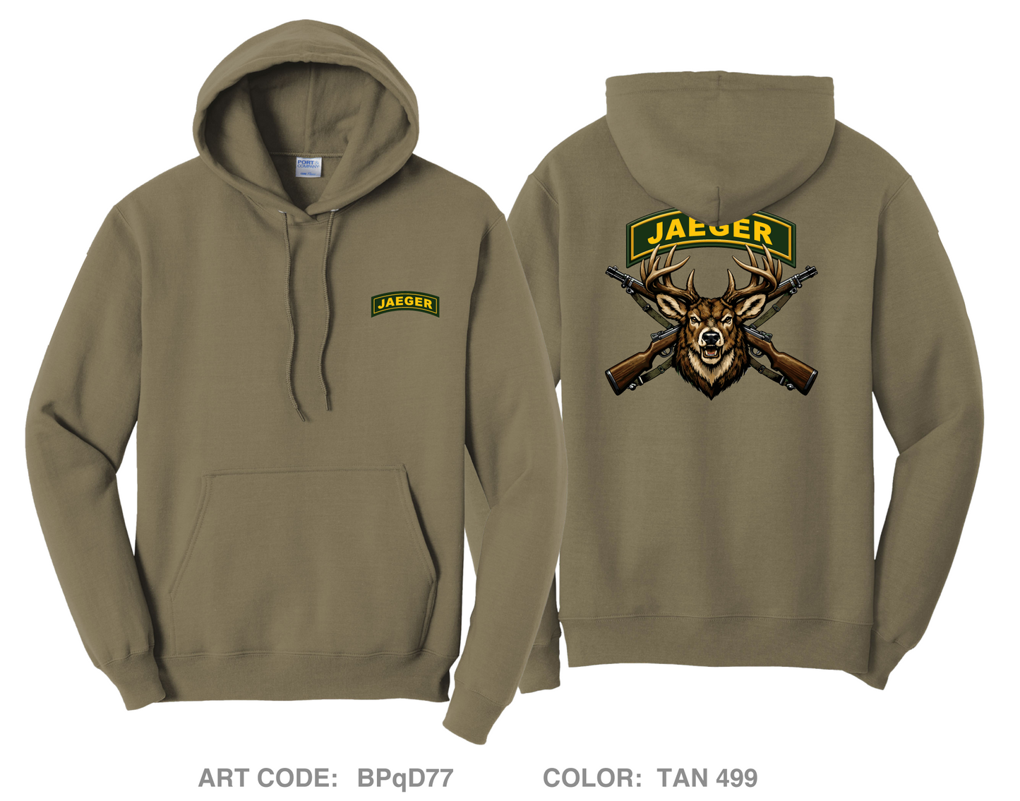 3rd Plt Bull Troop Comfort Unisex Hooded Sweatshirt - BPqD77