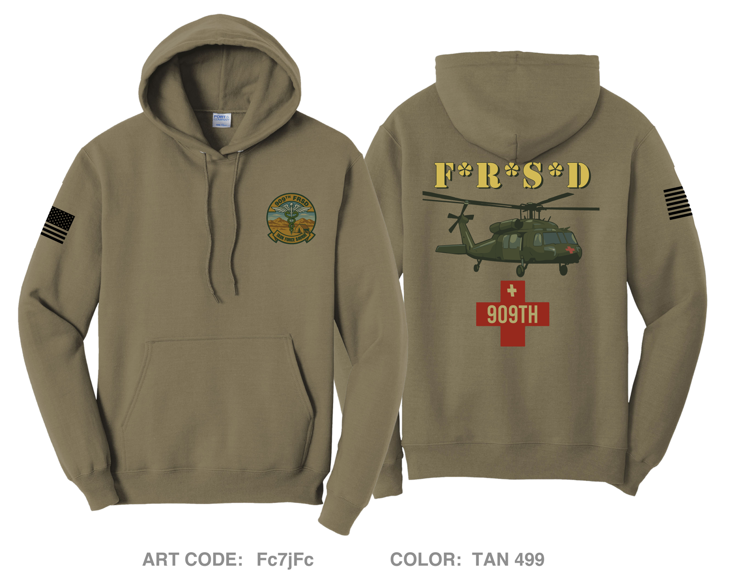 909th FRSD Comfort Unisex Hooded Sweatshirt - Fc7jFc