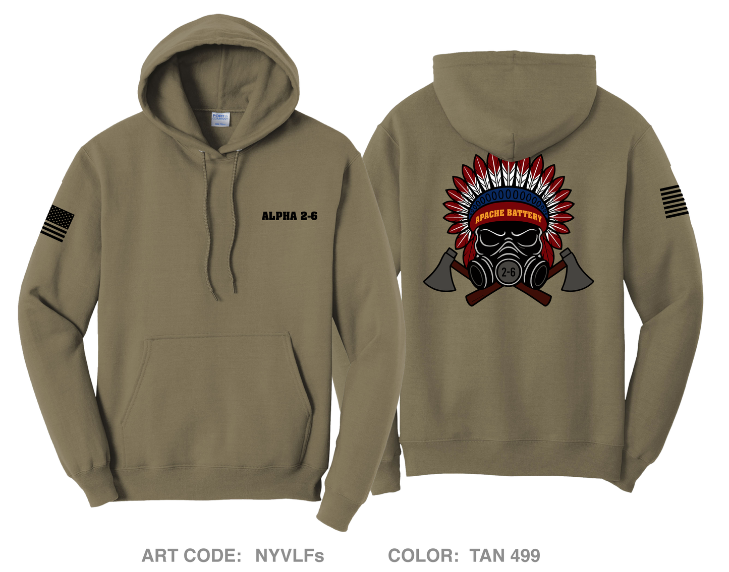 Alpha 2-6 ADA Comfort Unisex Hooded Sweatshirt - NYVLFs