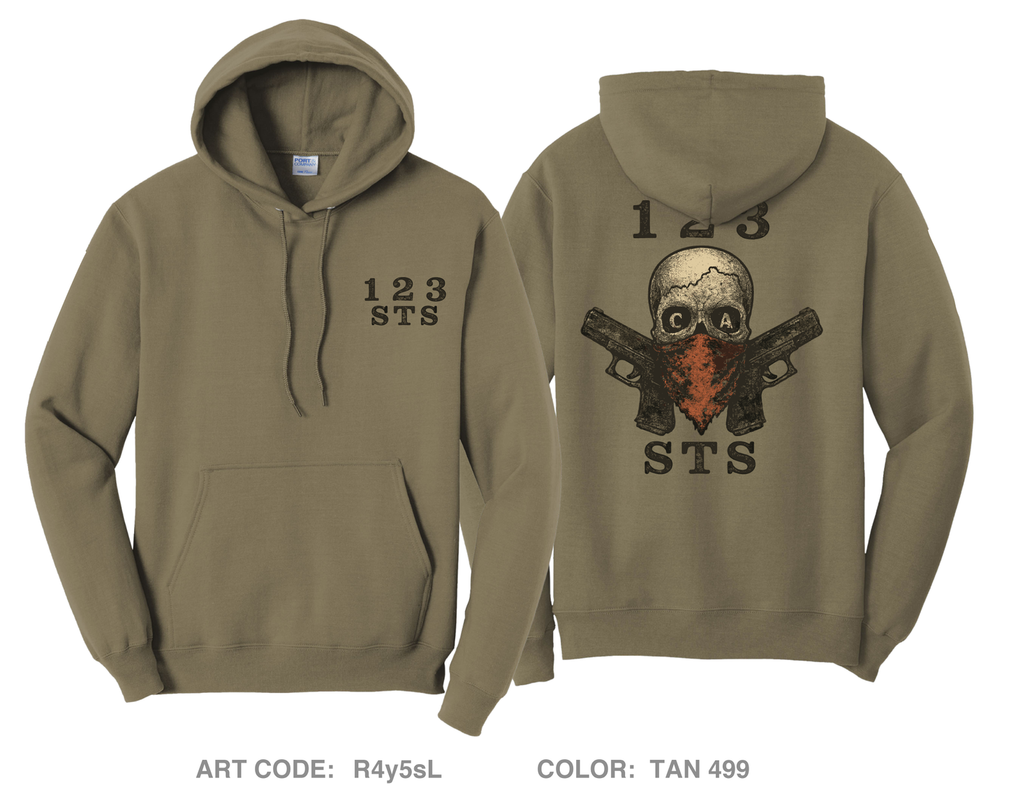 123 STS Comfort Unisex Hooded Sweatshirt - R4y5sL