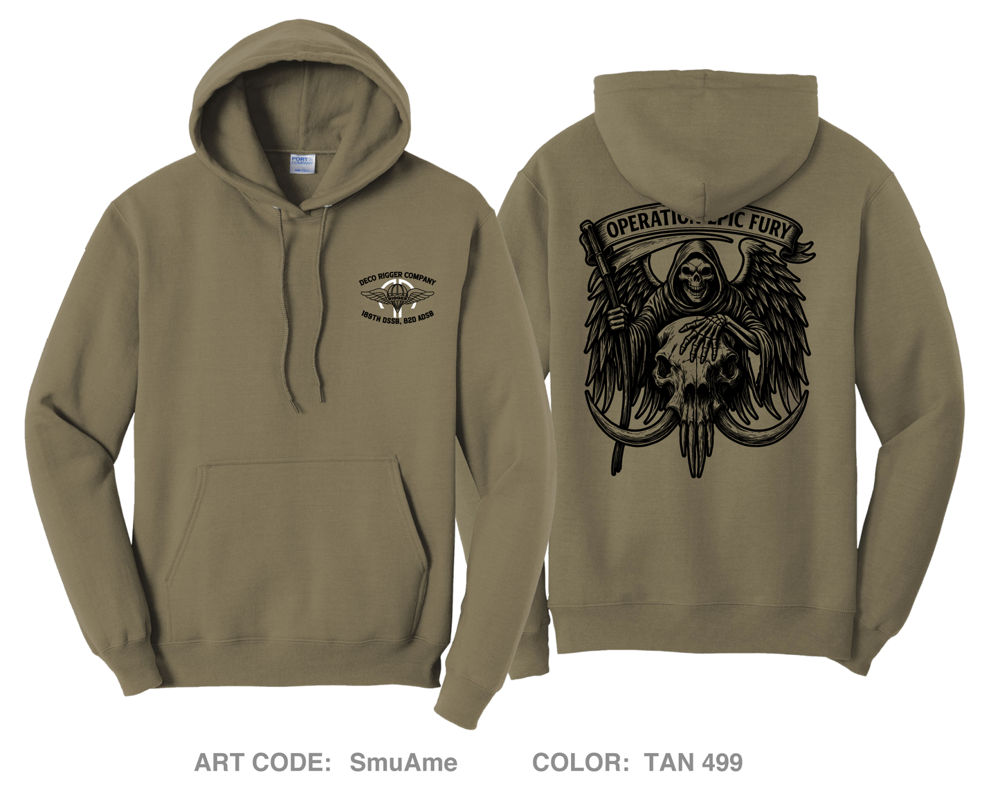 DECO Rigger Detachement Comfort Unisex Hooded Sweatshirt - SmuAme