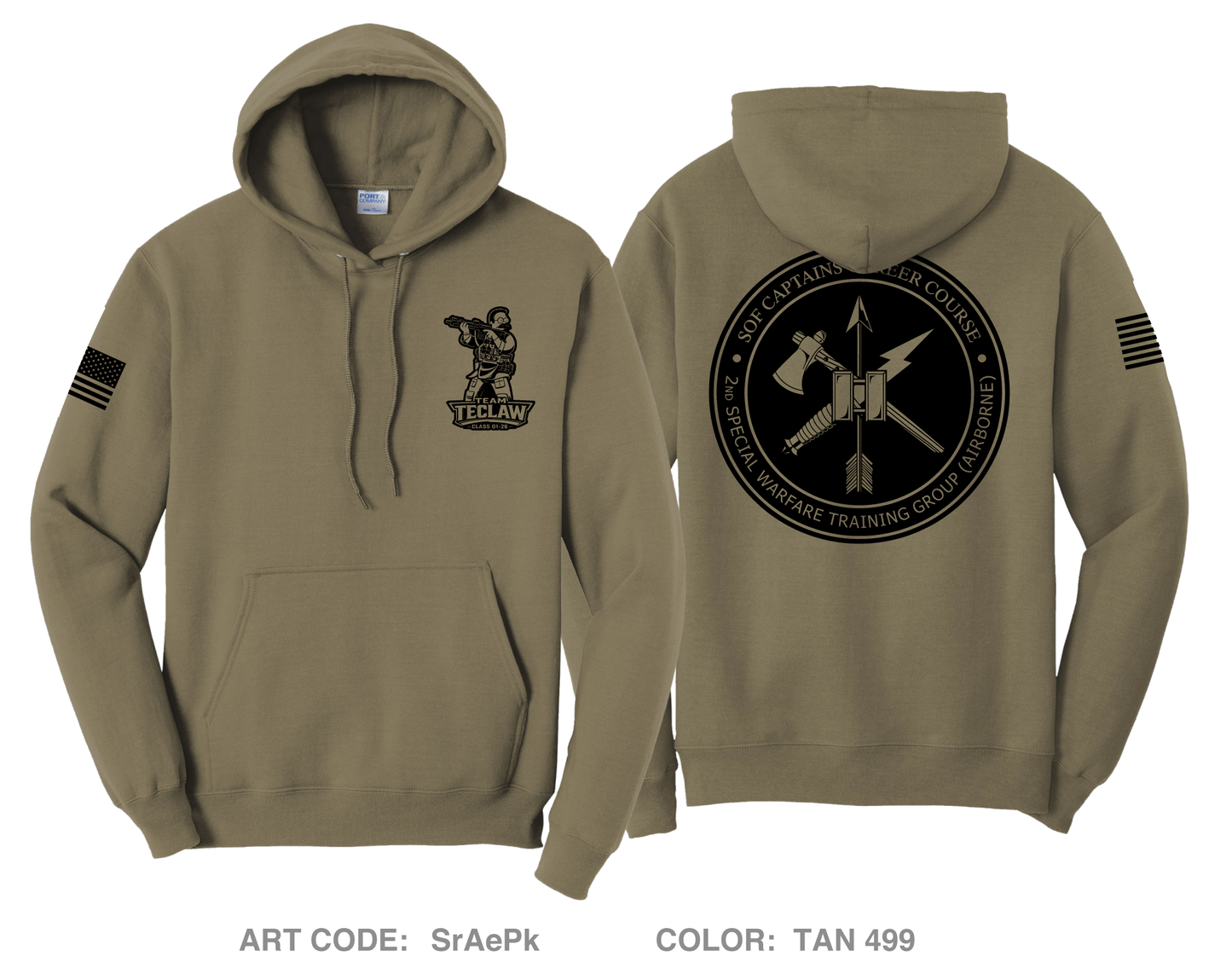Team Teclaw Comfort Unisex Hooded Sweatshirt - SrAePk
