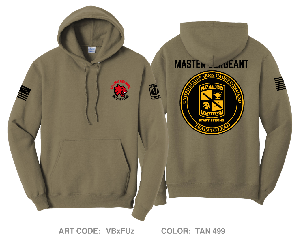 Las Vegas HS Wild Cat Battalion Comfort Unisex Hooded Sweatshirt - VBxFUz