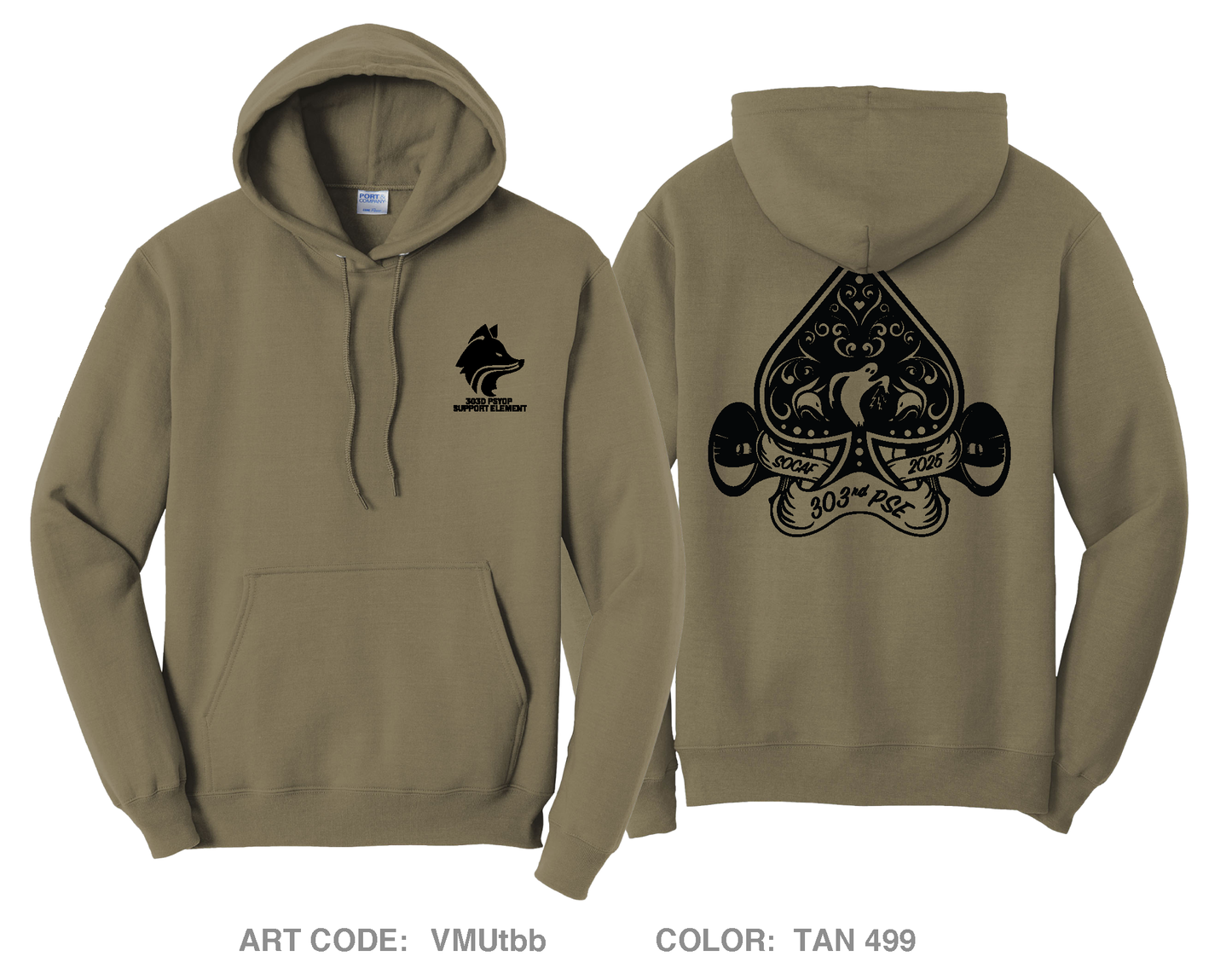 303rd PSE Comfort Unisex Hooded Sweatshirt - VMUtbb