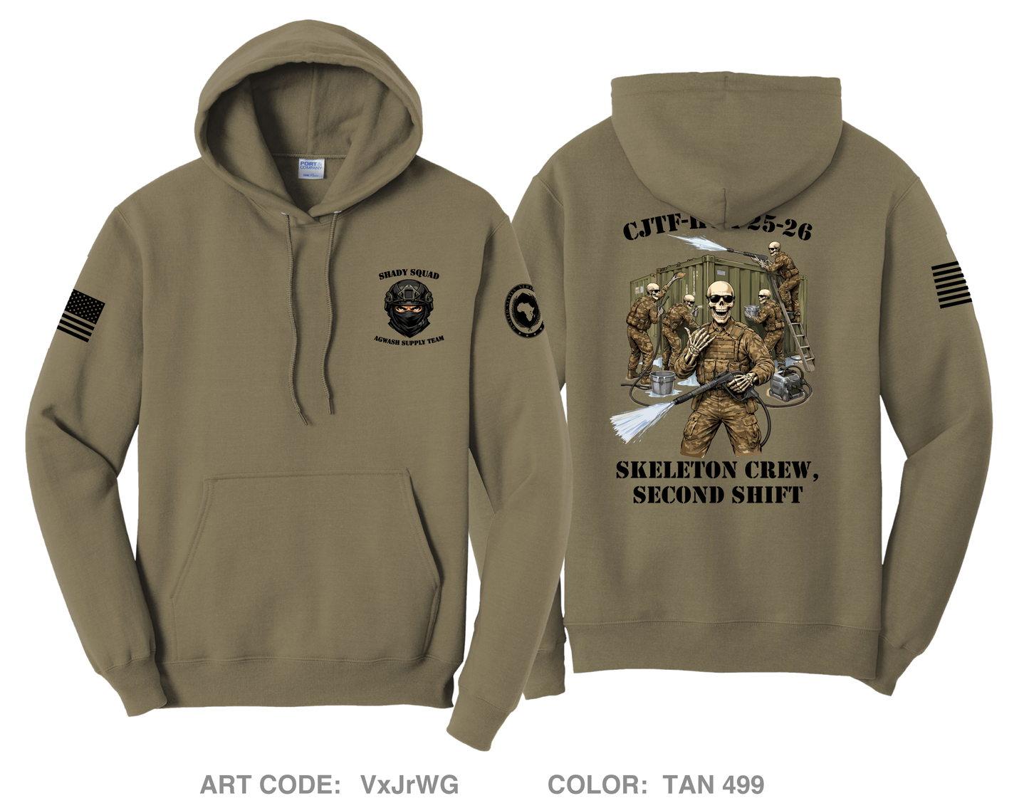 180th ESC Store 3 Comfort Unisex Hooded Sweatshirt - VxJrWG