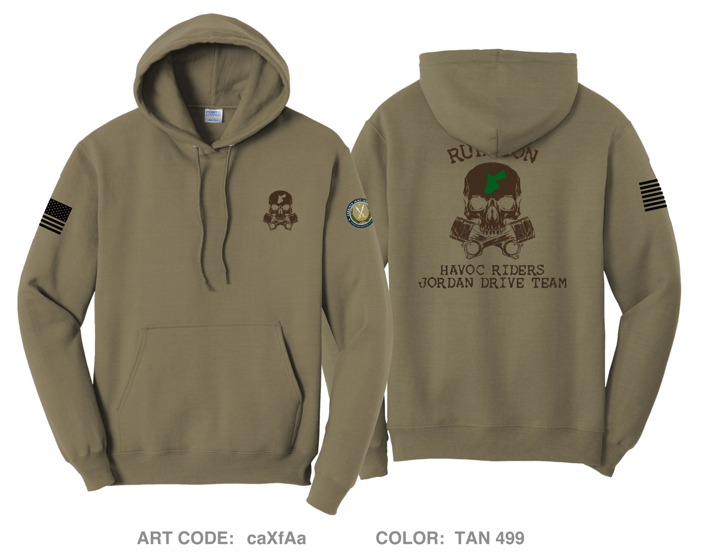 RUBICON JORDAN DRIVE TEAM "HAVOC RIDERS" Comfort Unisex Hooded Sweatshirt - caXfAa