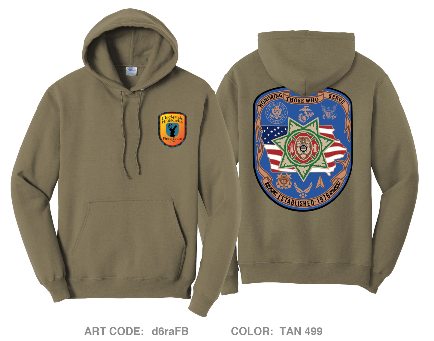 Mackenzie Highlanders Fundraising Collection Comfort Unisex Hooded Sweatshirt - d6raFB