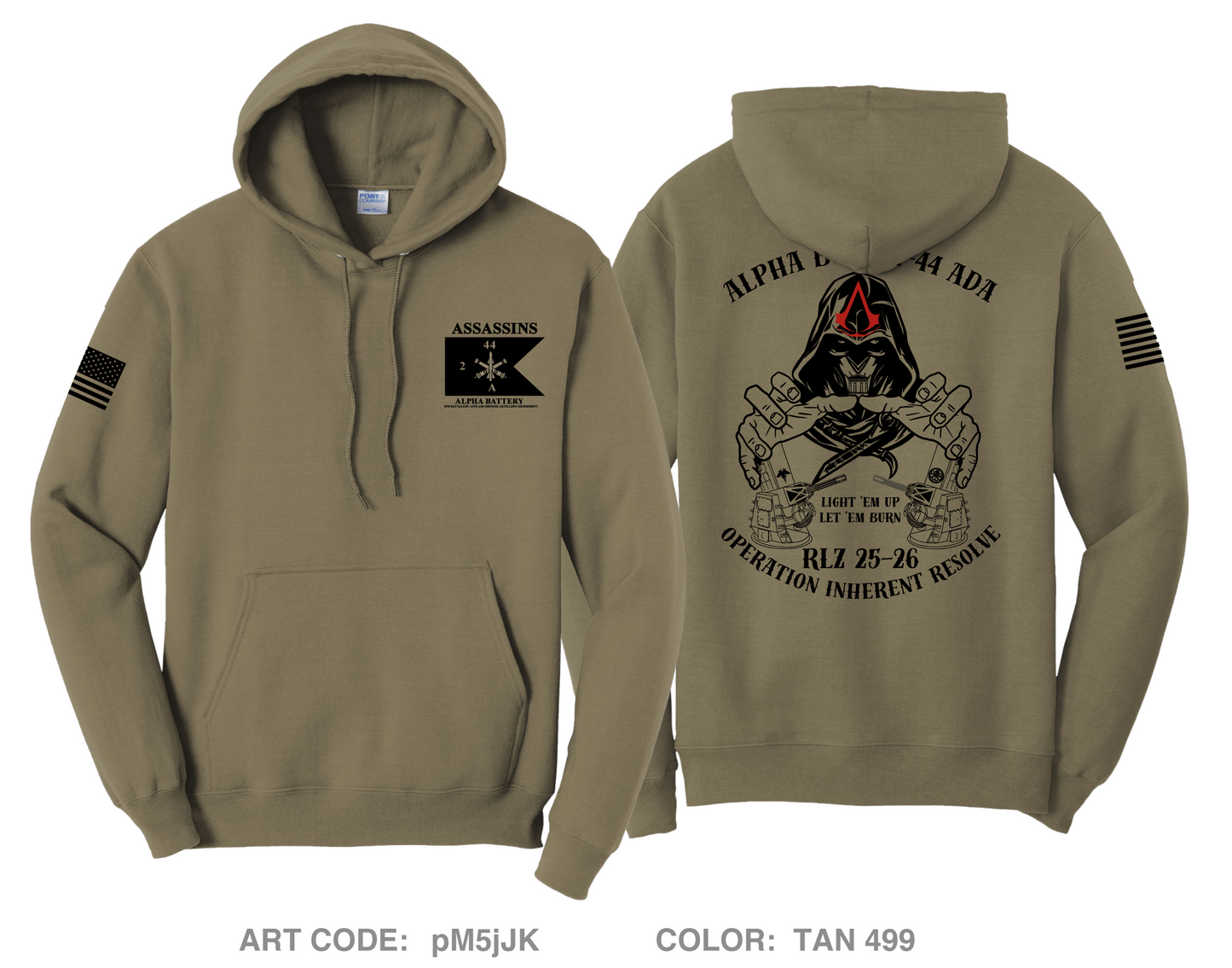 Alpha Battery, 2-44 ADA Comfort Unisex Hooded Sweatshirt - pM5jJK