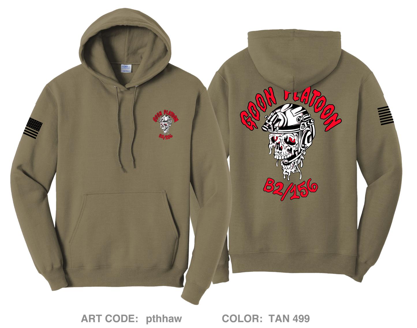 Goon Platoon Comfort Unisex Hooded Sweatshirt - pthhaw