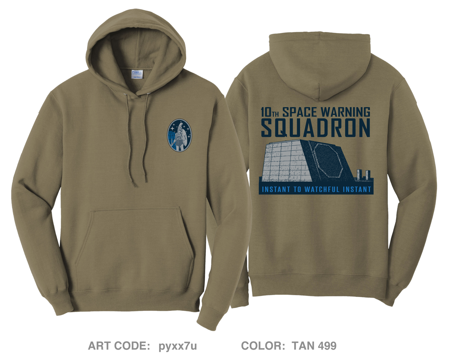 10th Space Warning Squadron Fundraising Collection Comfort Unisex Hooded Sweatshirt - pyxx7u