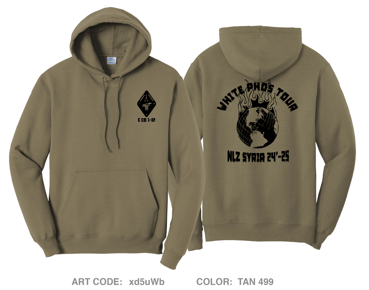 C Co FiST 1-32 1BCT 10th MTN DIV LI Comfort Unisex Hooded Sweatshirt - xd5uWb