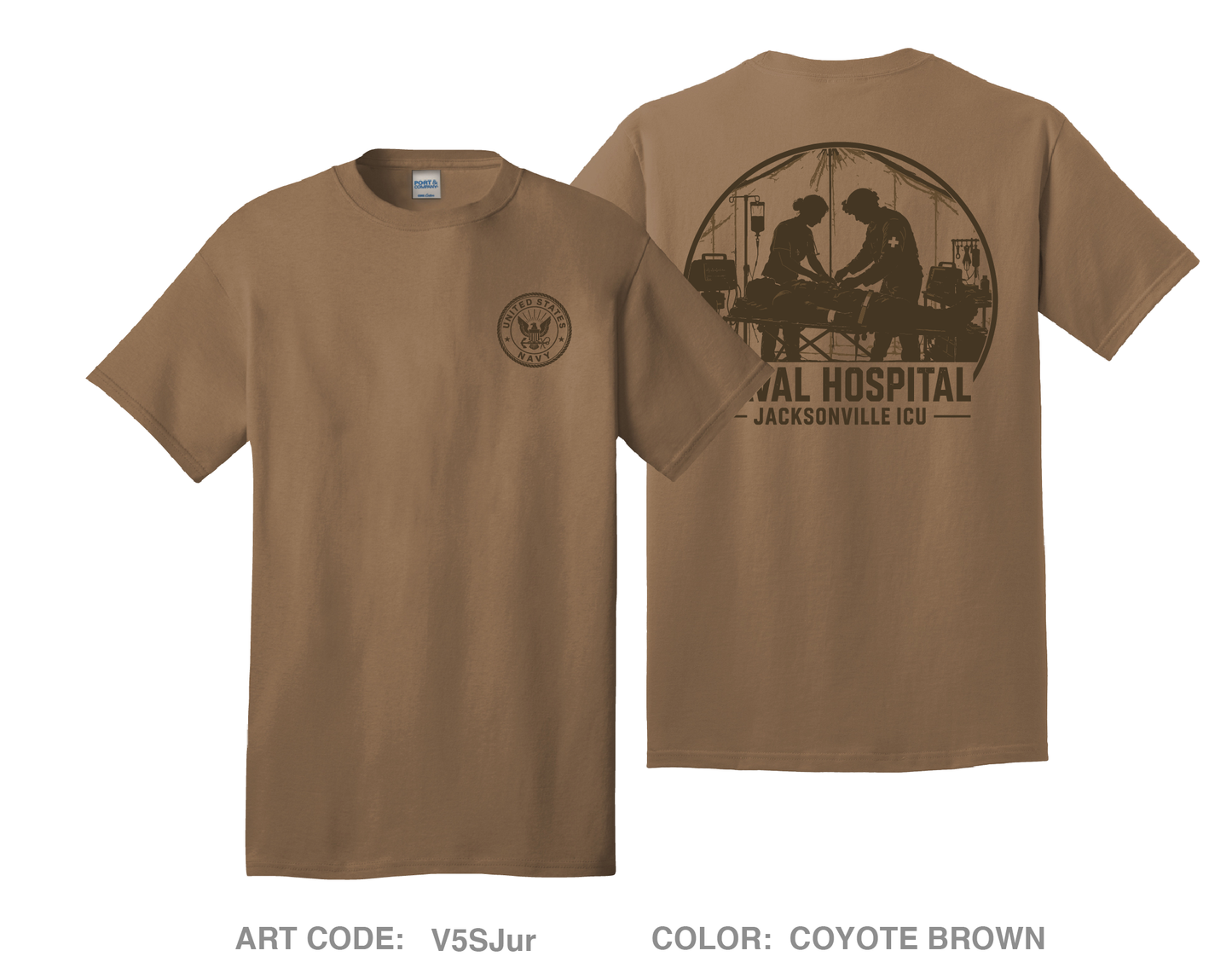 NAS JAX ICU Comfort Unisex Cotton SS Tee - V5SJur