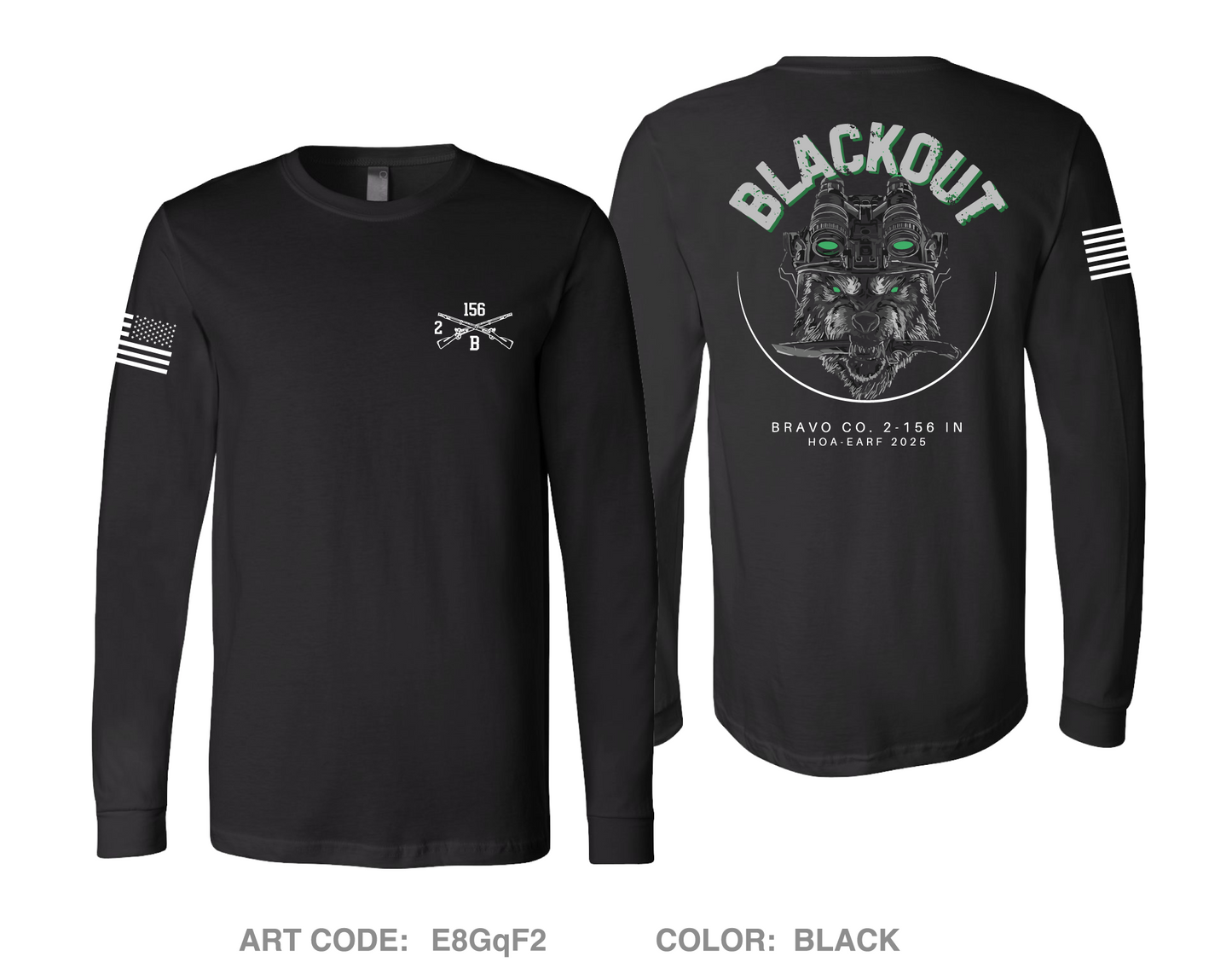 Blackout Comfort Unisex Cotton LS Tee - E8GqF2