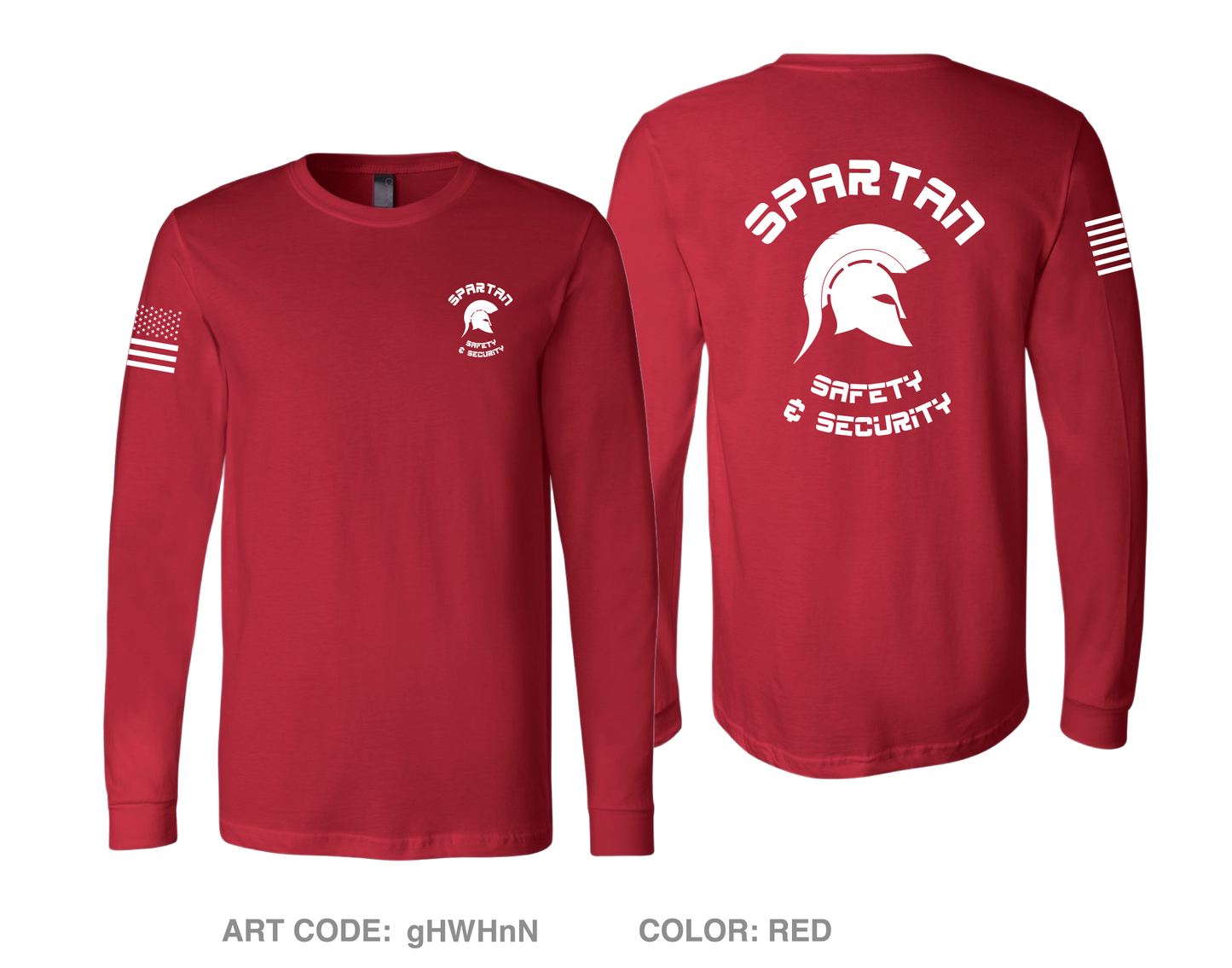 Spartan Safety & Security STORE 1 Comfort Men's Cotton LS Tee - gHWHnN