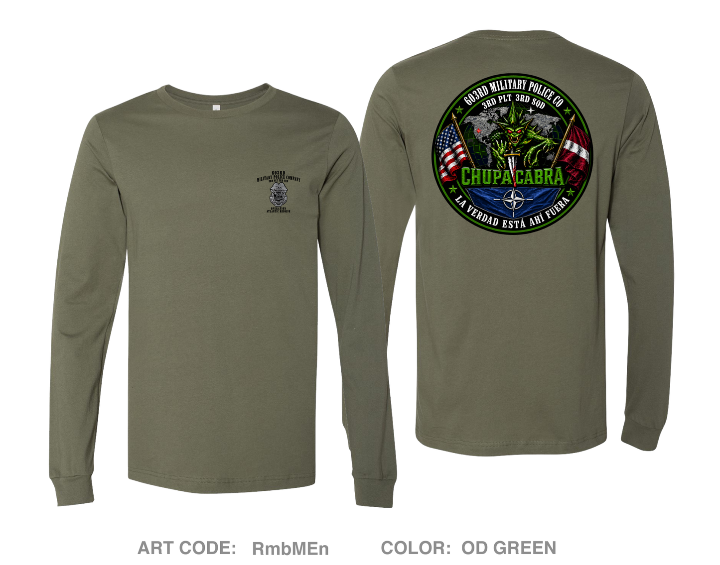 603rd military police company Comfort Unisex Cotton LS Tee - RmbMEn