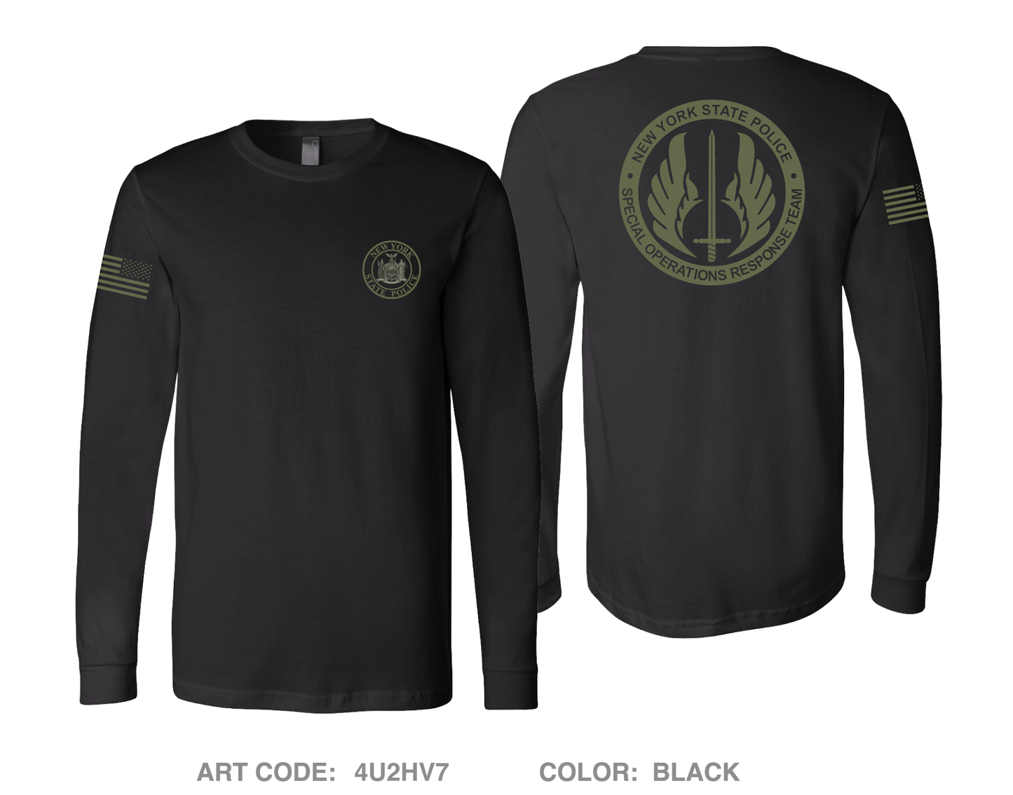 NYSP SORT Comfort Unisex Cotton LS Tee - 4U2HV7