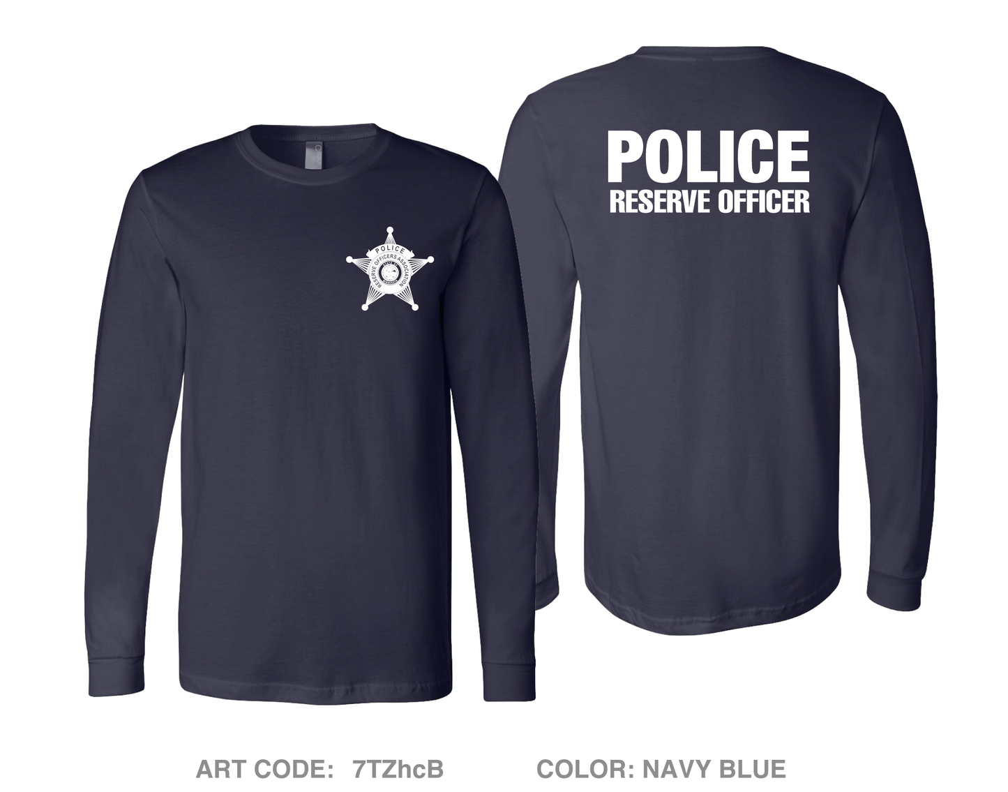 Minnesota Police Reserve Officers Association Comfort Unisex Cotton LS Tee - 7TZhcB