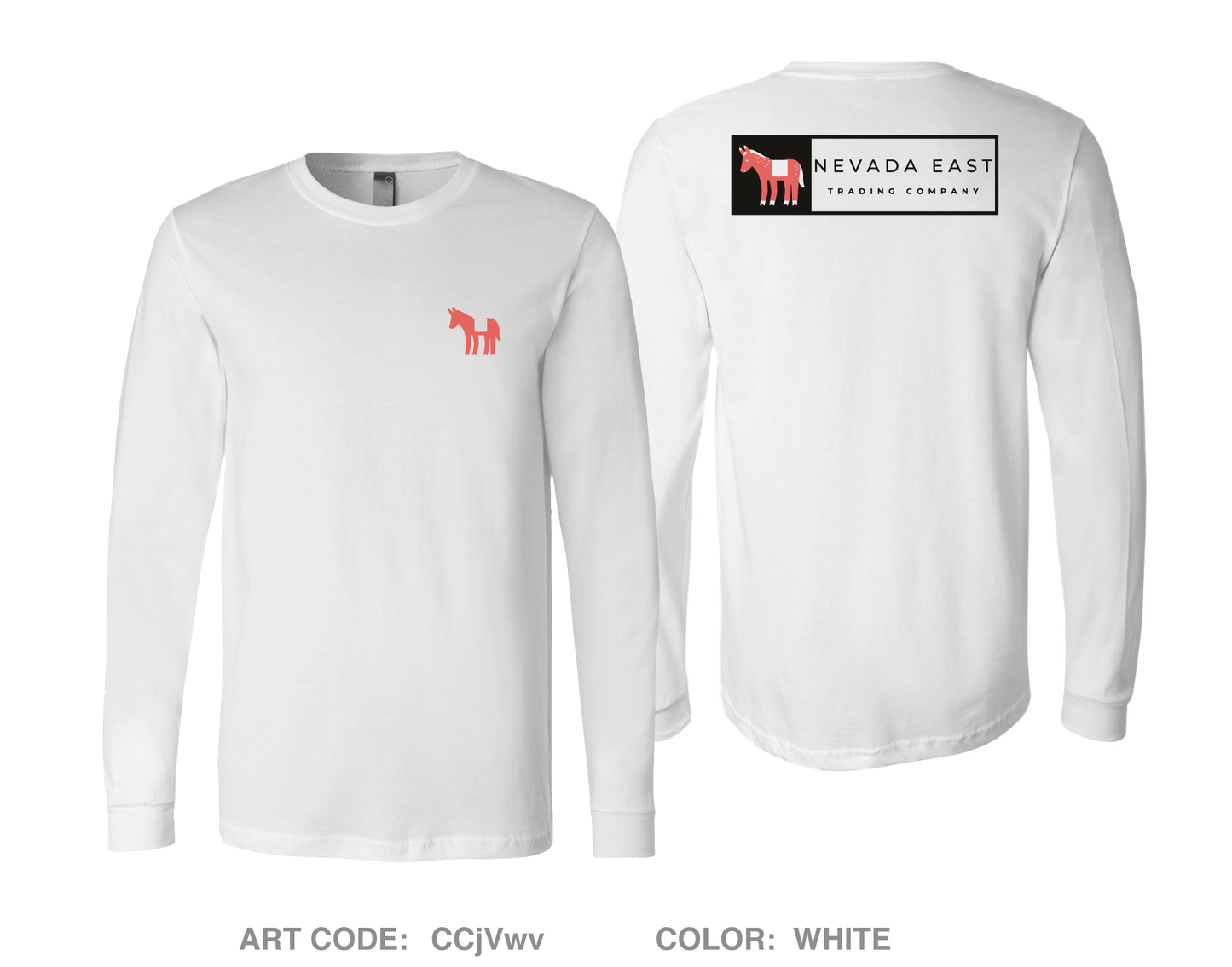 Nevada East Trading Company Comfort Unisex Cotton LS Tee - CCjVwv
