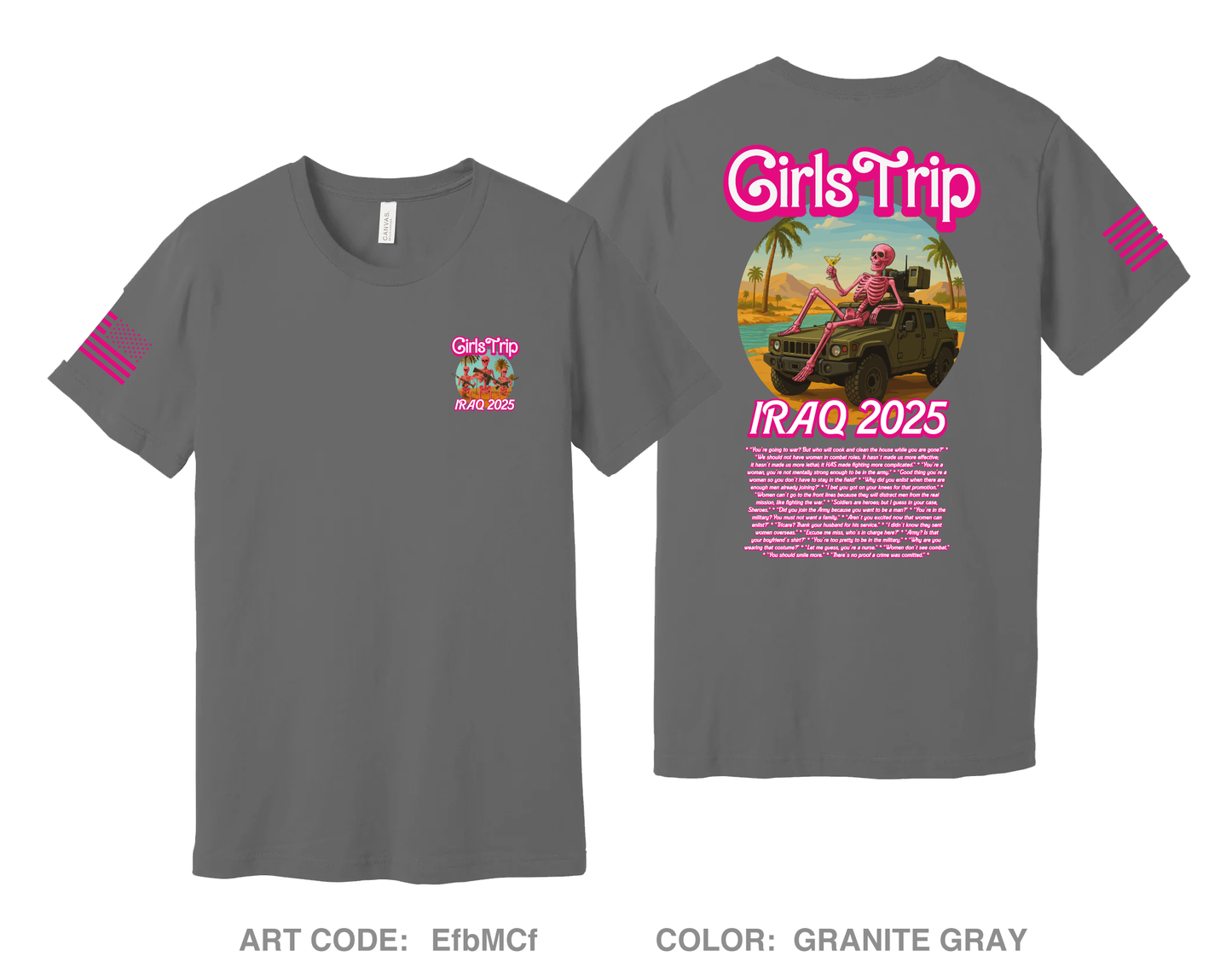 Iraq 2025 Girls Trip Comfort Unisex Cotton SS Tee - EfbMCf