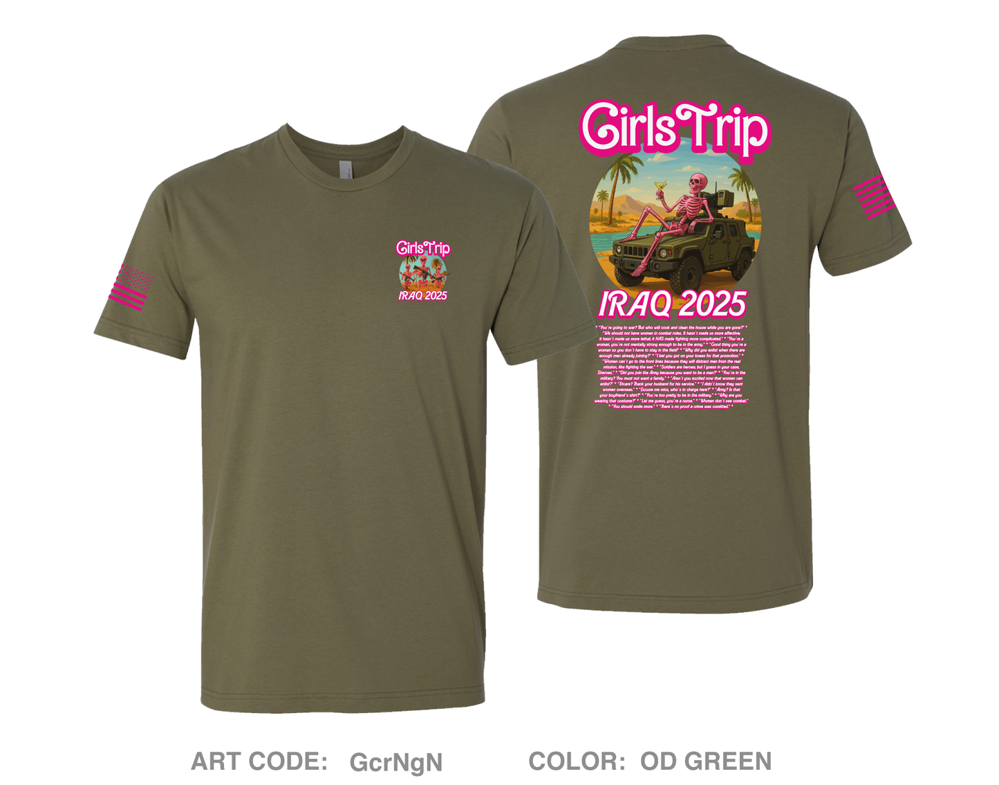 Iraq 2025 Girls Trip Comfort Unisex Cotton SS Tee - GcrNgN