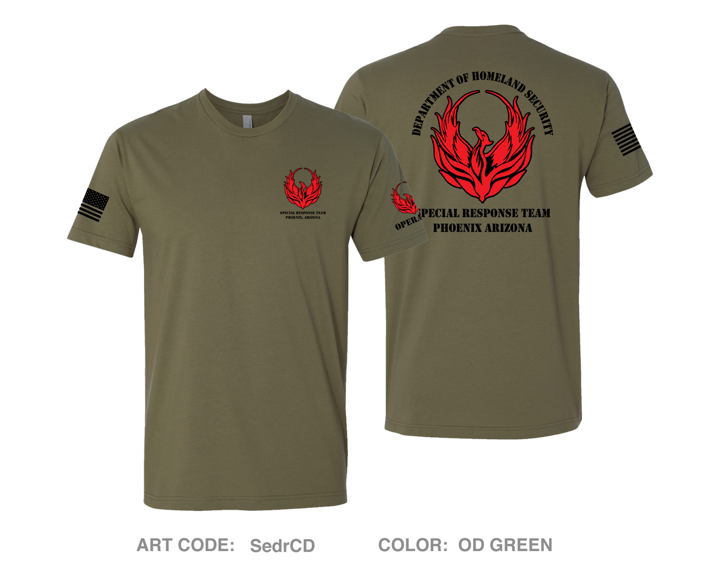 Phoenix Arizona Special Response Team Comfort Unisex Cotton SS Tee - SedrCD
